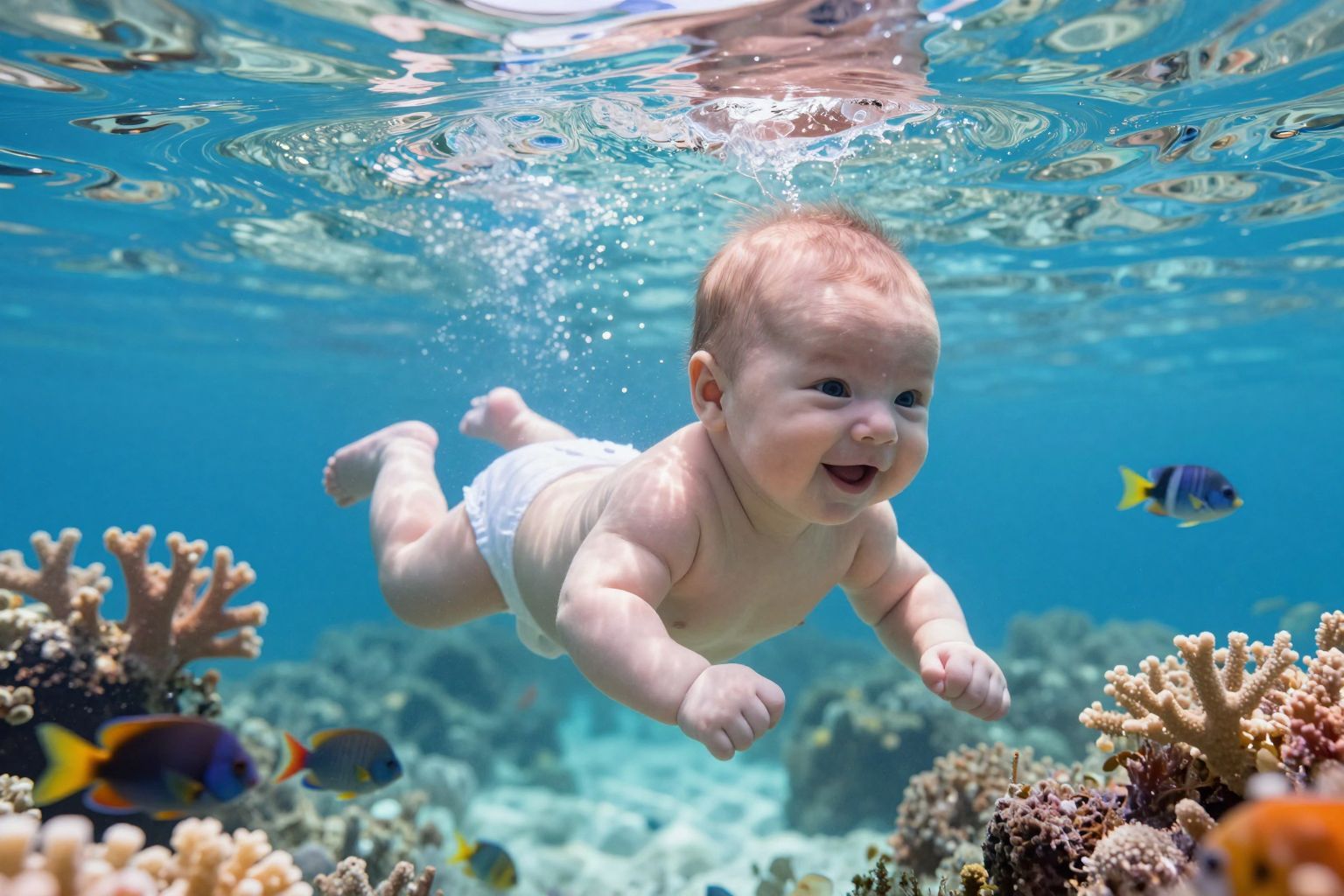 A búvárreflex segíti a csecsemők víz alatt tartózkodását.