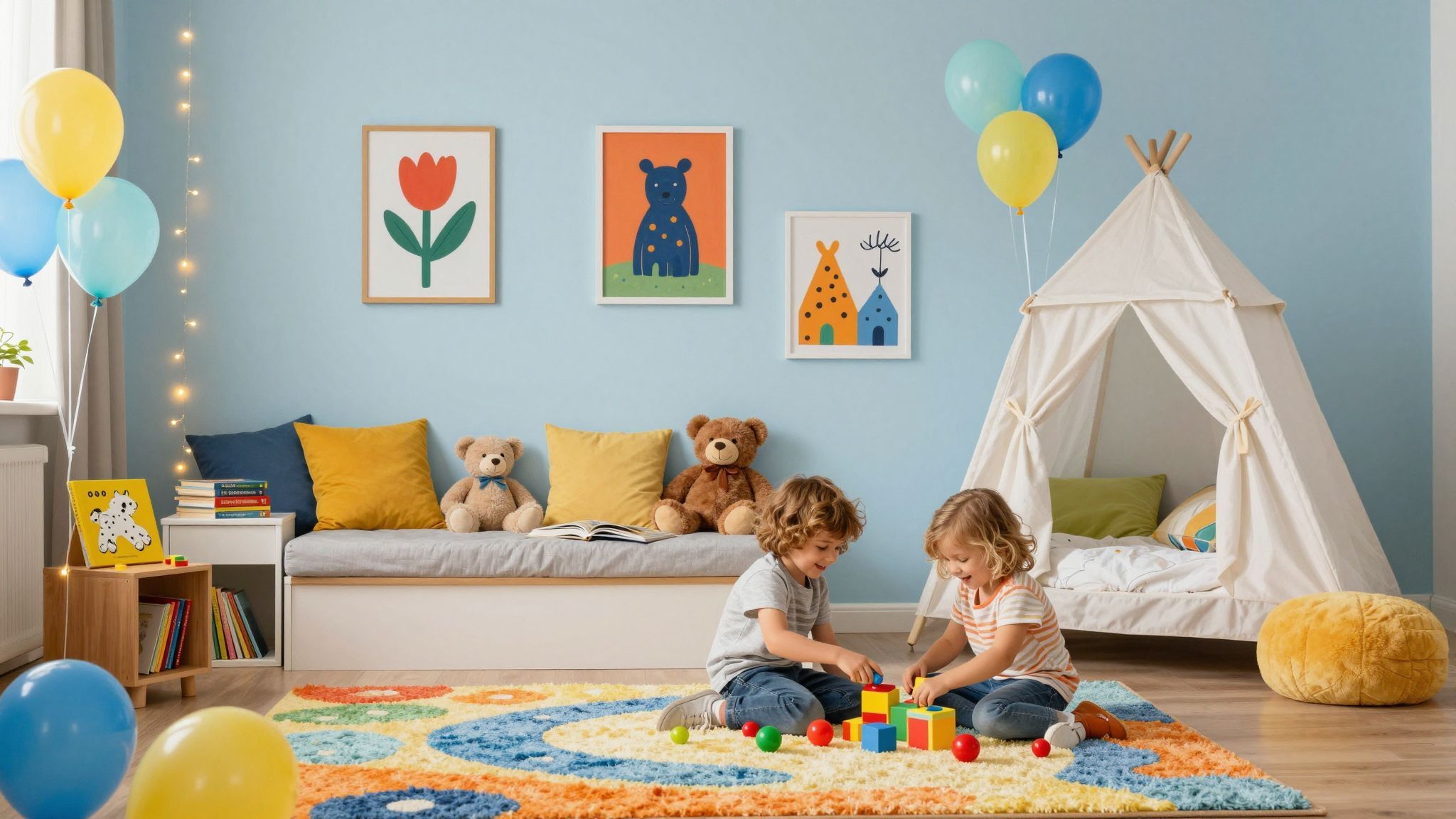 A színek hatása a gyerekek hangulatára kulcsfontosságú.