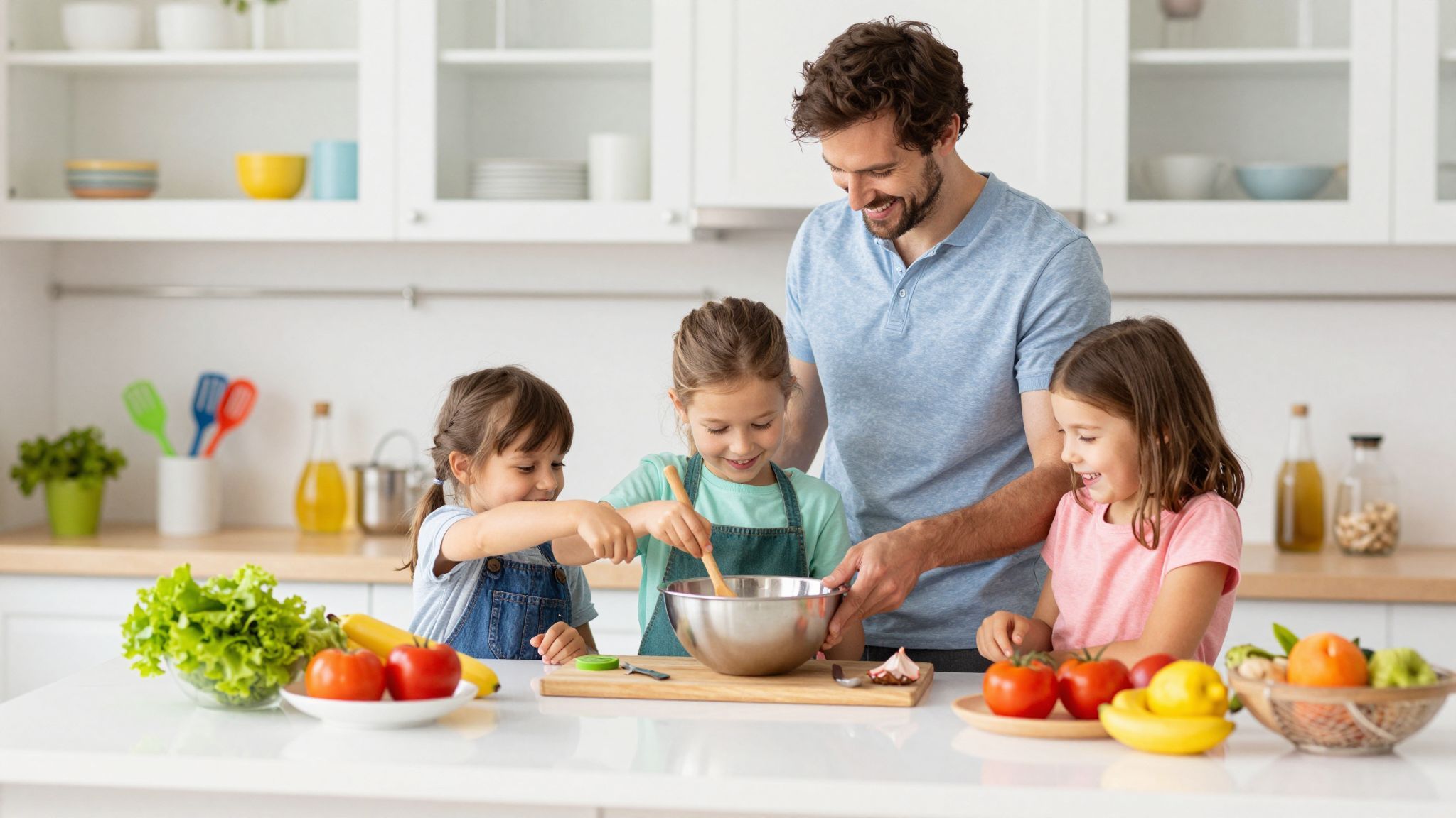 A közös főzés erősíti a családi kötelékeket.