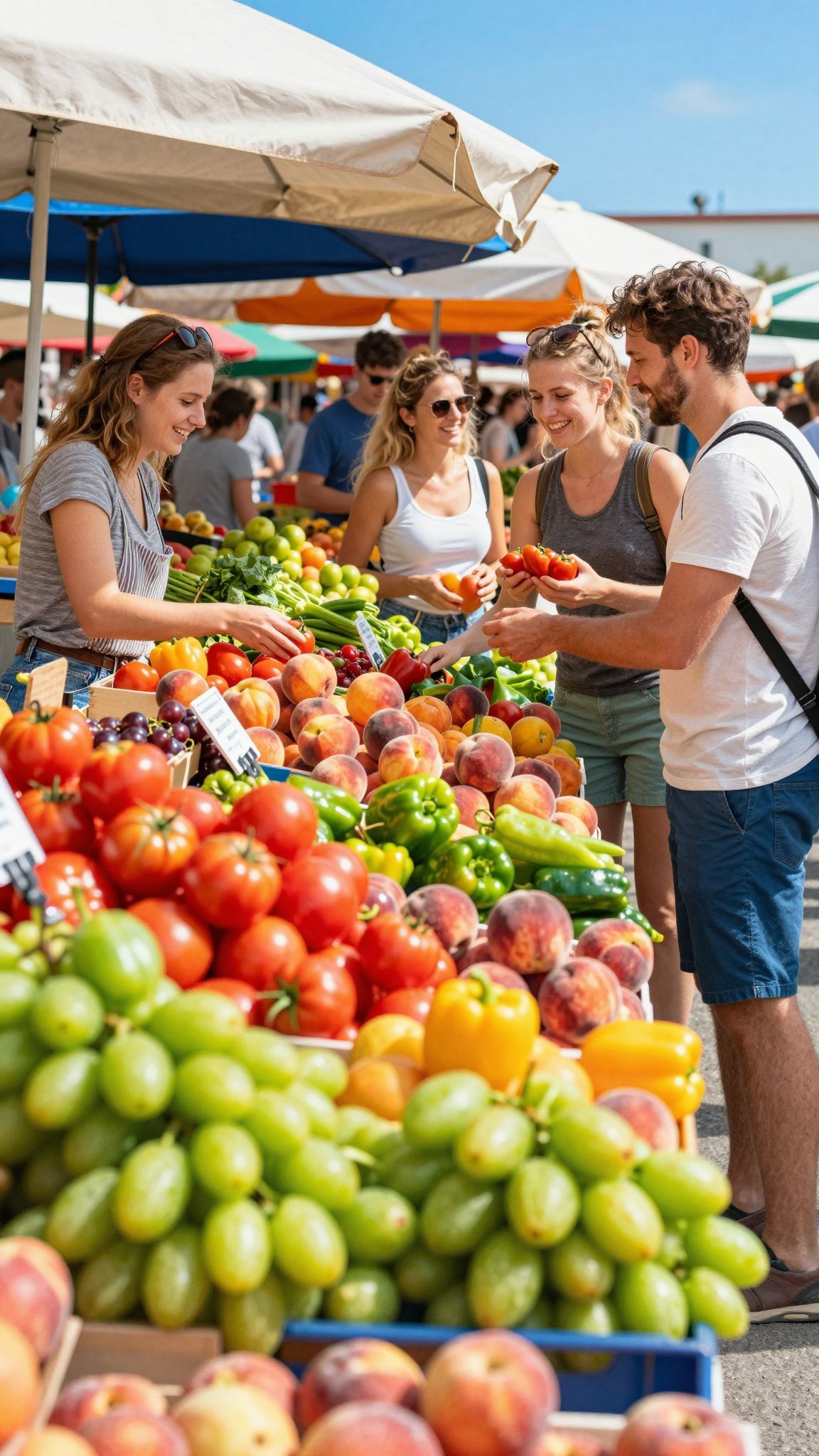 Augusztusban friss, ízletes gyümölcsöket találhatsz a piacon.