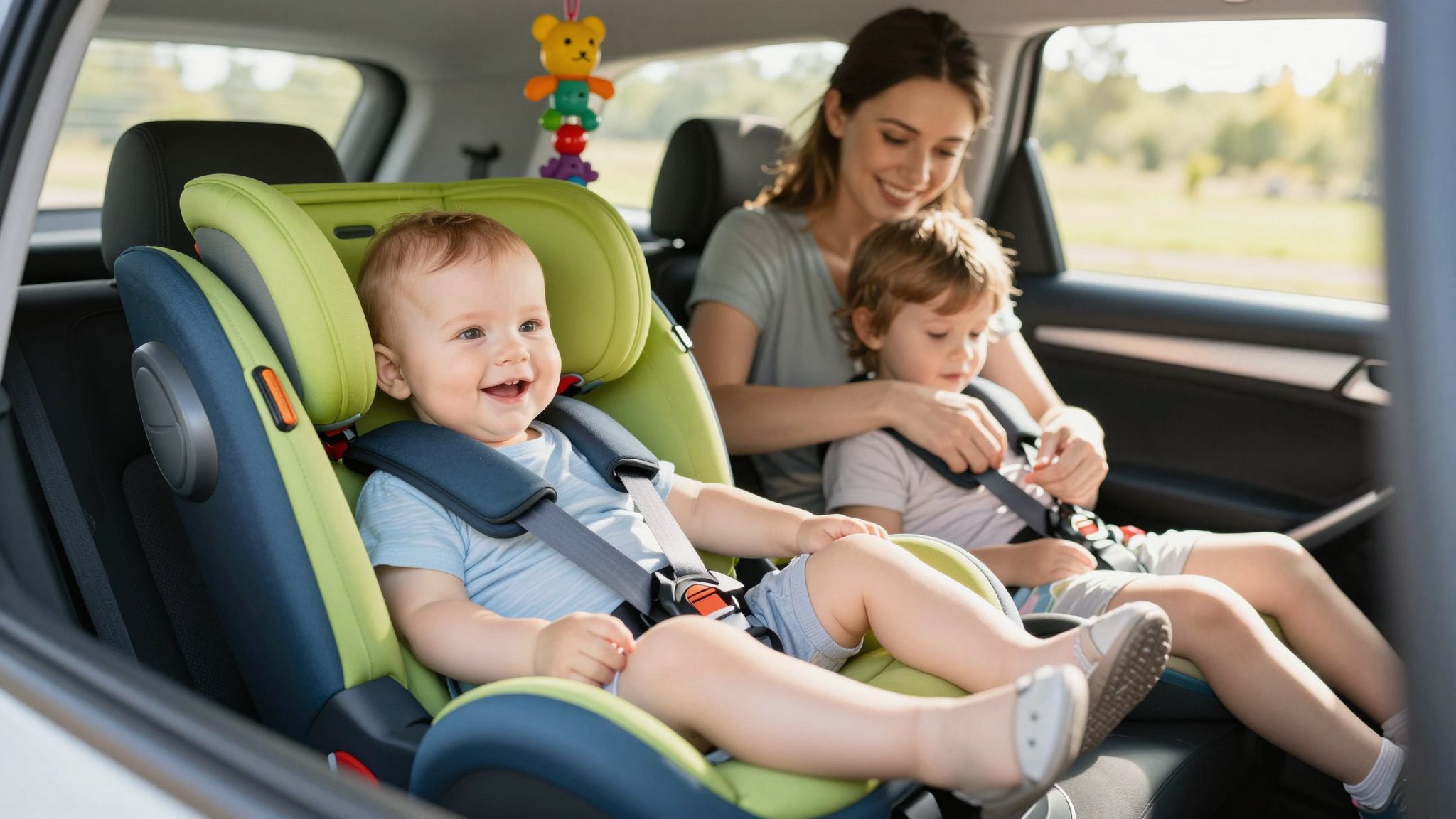 Az autósülésben töltött idő korlátozása fontos a baba egészségének.