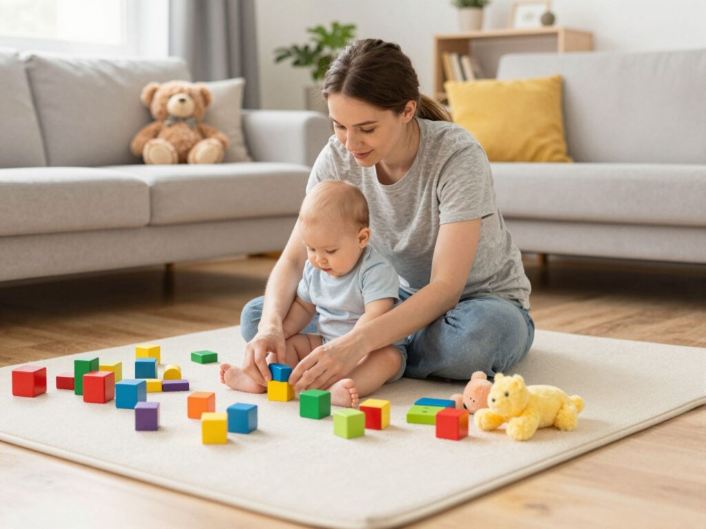 Hogyan játssz a babáddal? 4 kreatív és fejlesztő játék féléves és egyéves kor között