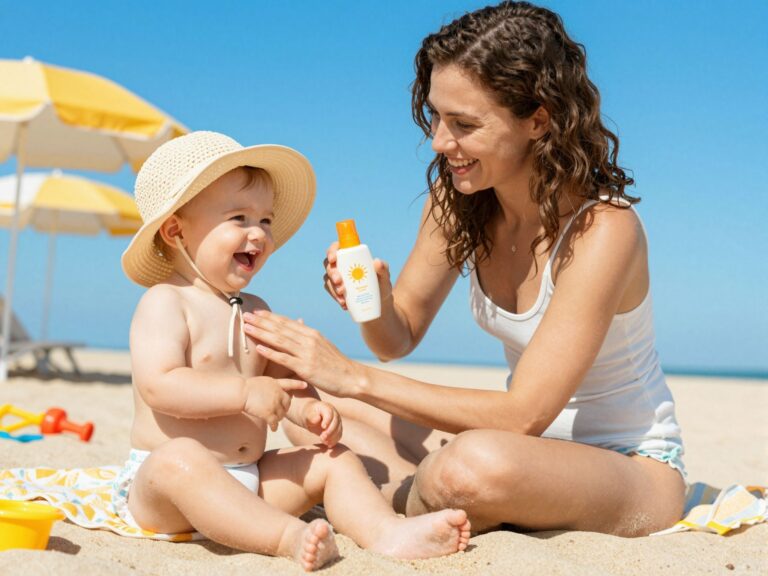 Hogyan válassz naptejet a babának? A jelölések értelmezése a biztonságos napozásért