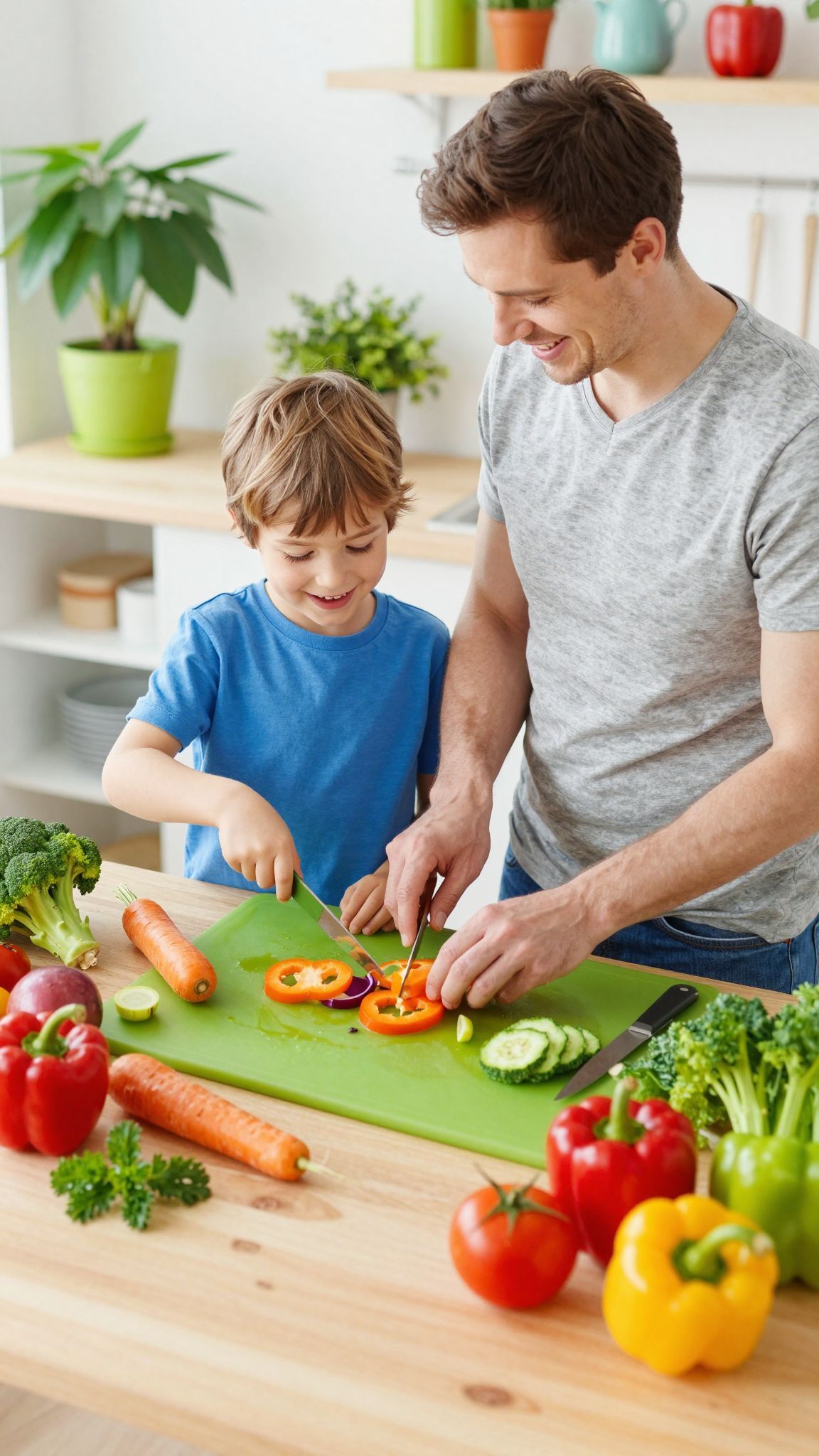 A színes zöldségálca vonzó a gyerekek számára!