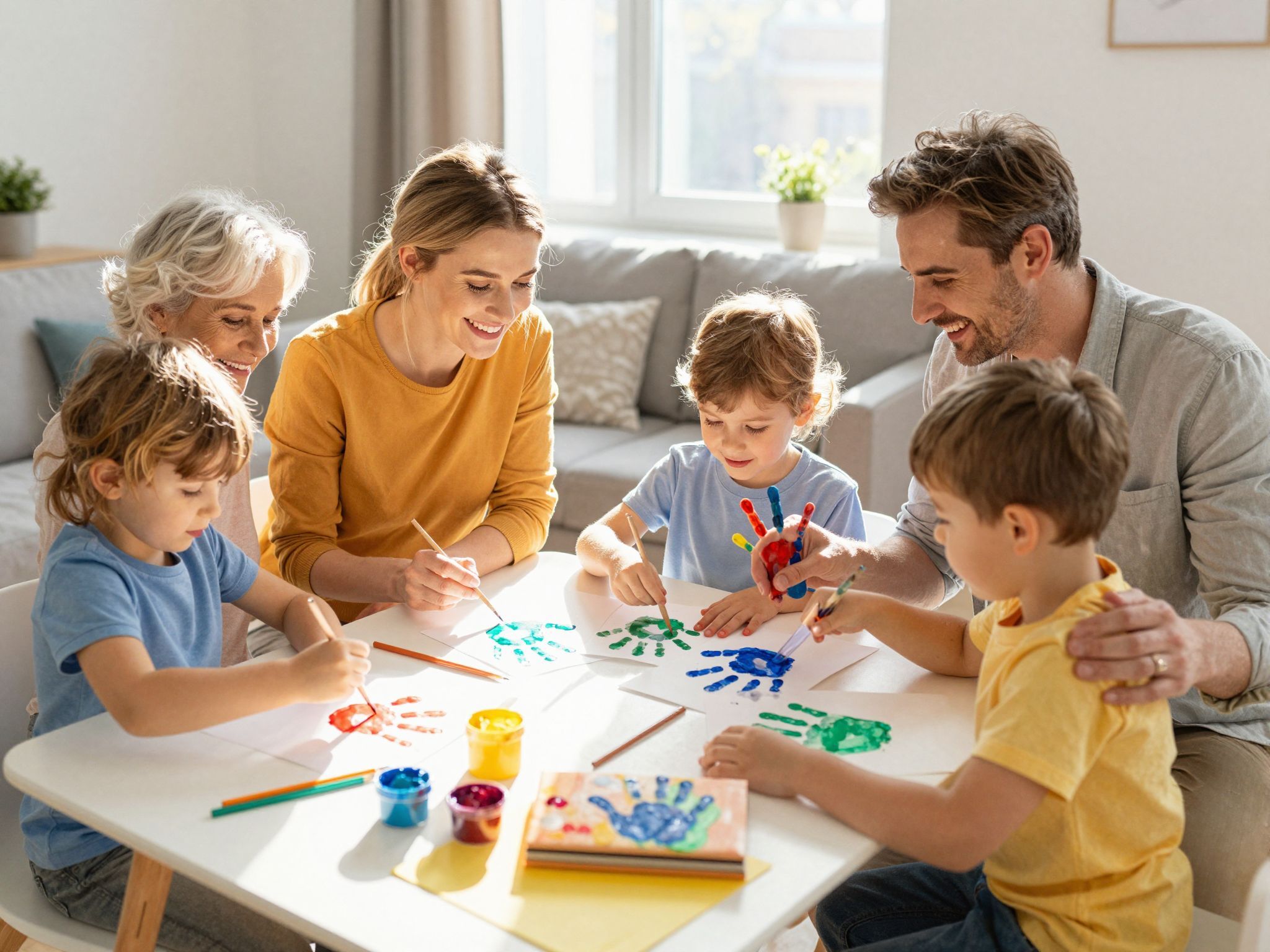 Tenyérlenyomatokkal személyre szabott emlékeket teremtünk nagyszülőknek.