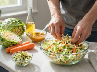 Krémes és ropogós: Így készül az eredeti amerikai káposztasaláta otthon