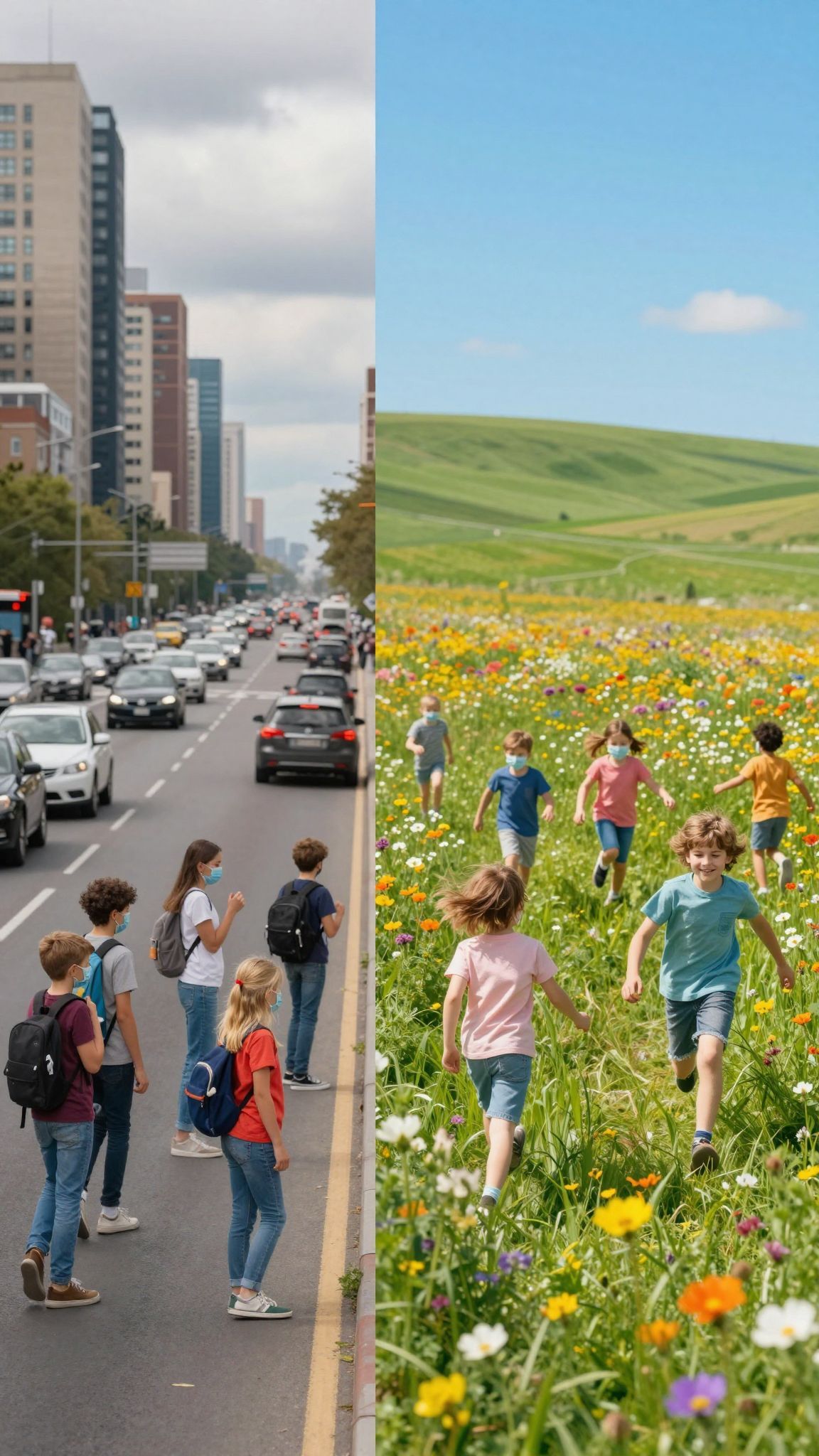 A városi szennyezés súlyosabb hatással van a gyerekekre.
