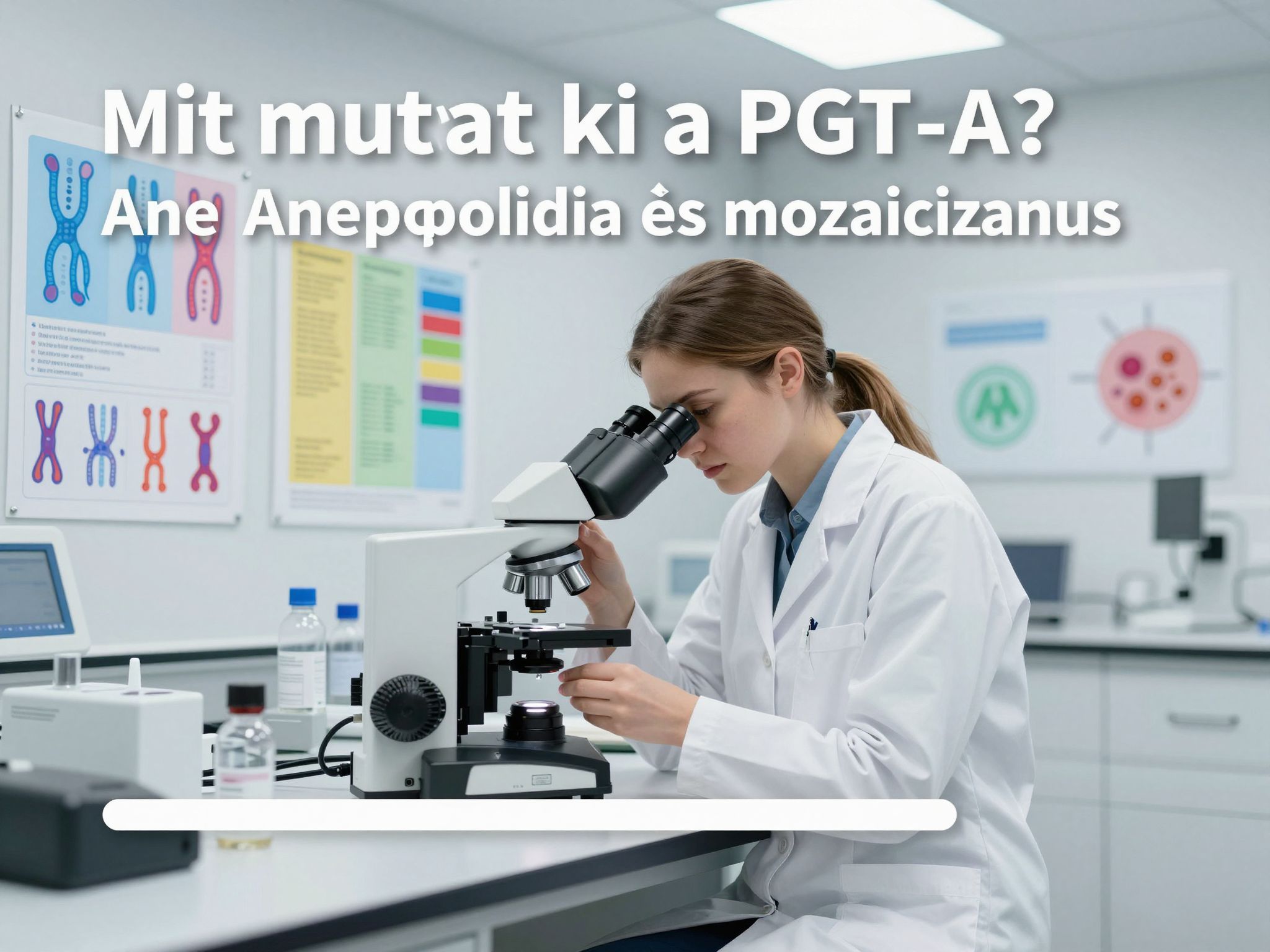 A PGT-A a kromoszóma aneuploidiát és mozaicizmust vizsgálja.