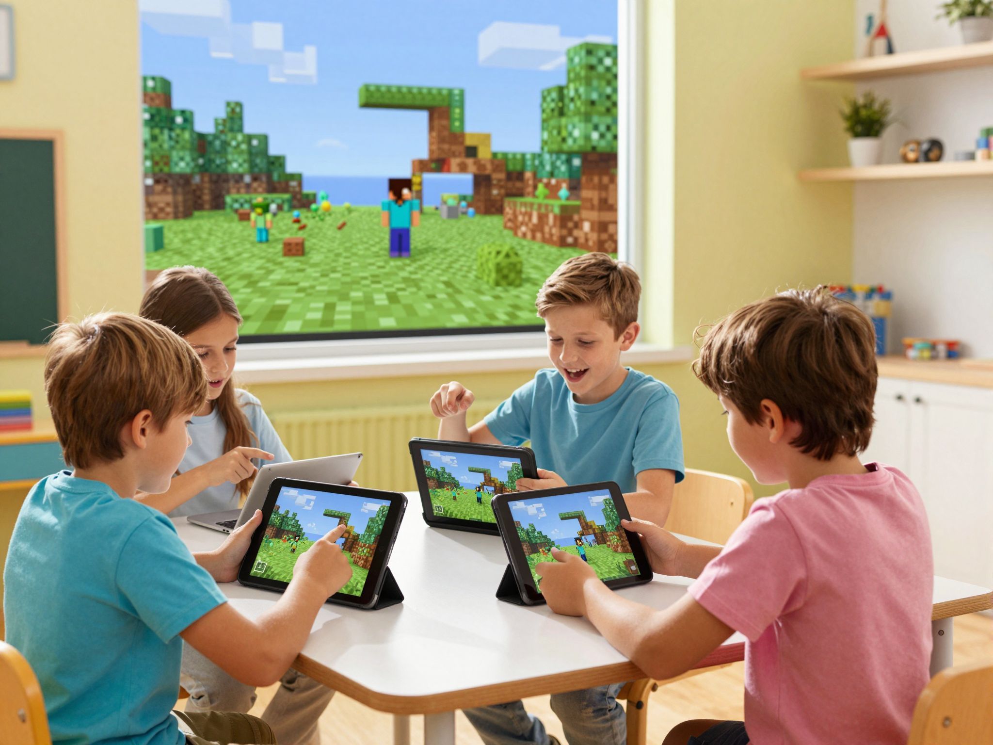 A Minecraft Education Edition fejleszti a kreatív gondolkodást.