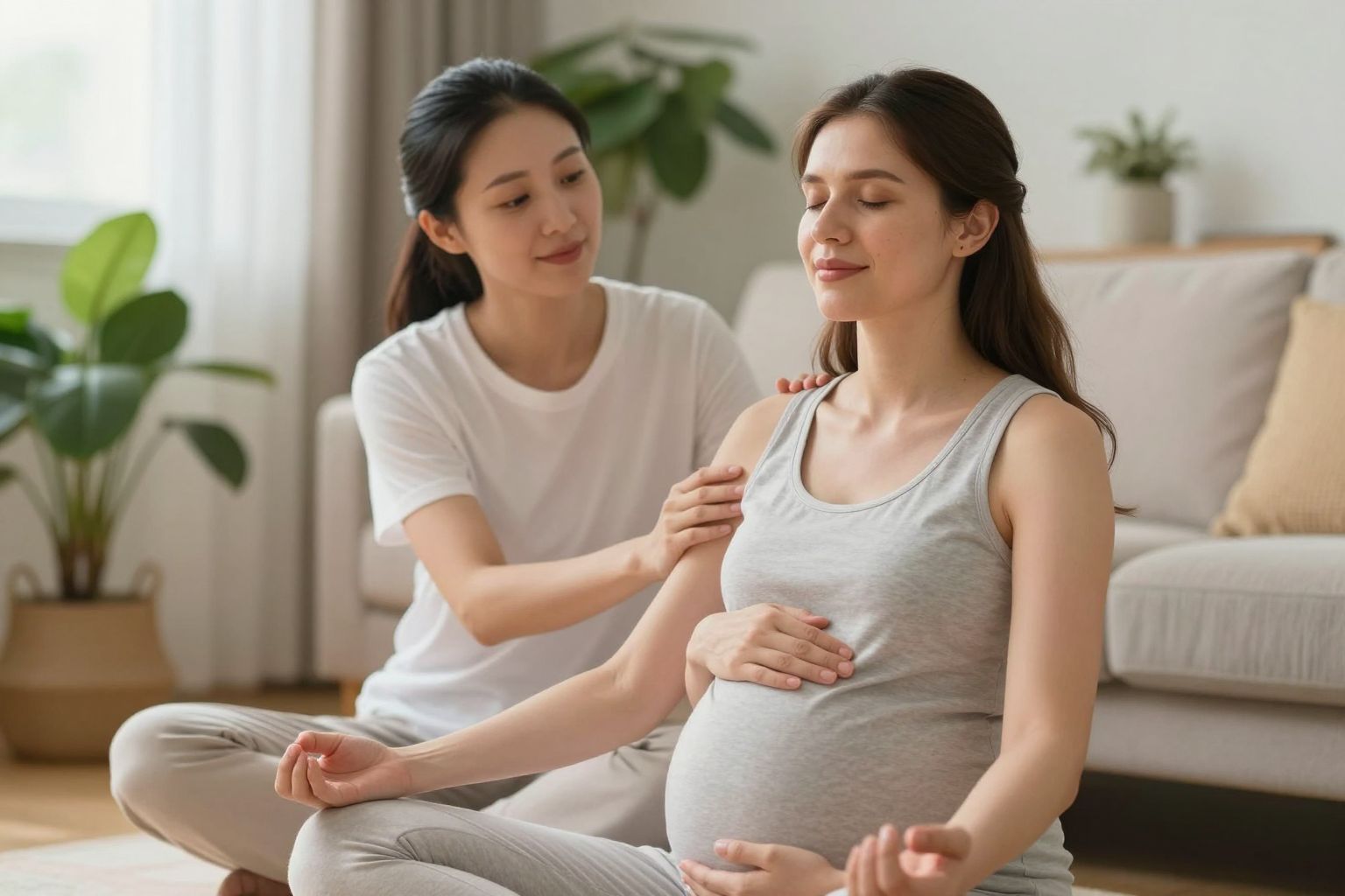 A pszichés támogatás segíthet a várandós nők stresszkezelésében.