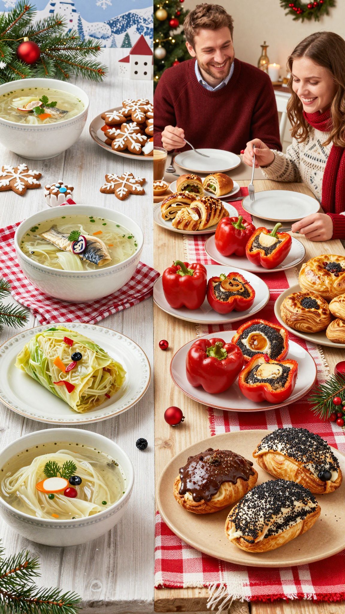 A déliek töltött káposztát, az északiak halászlevet preferálnak.