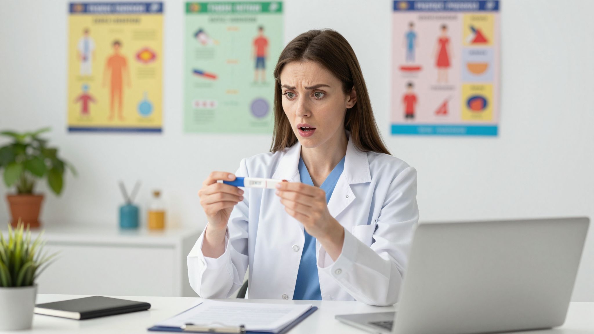 Ritka esetekben a pozitív teszt szűz nőkben is előfordulhat.