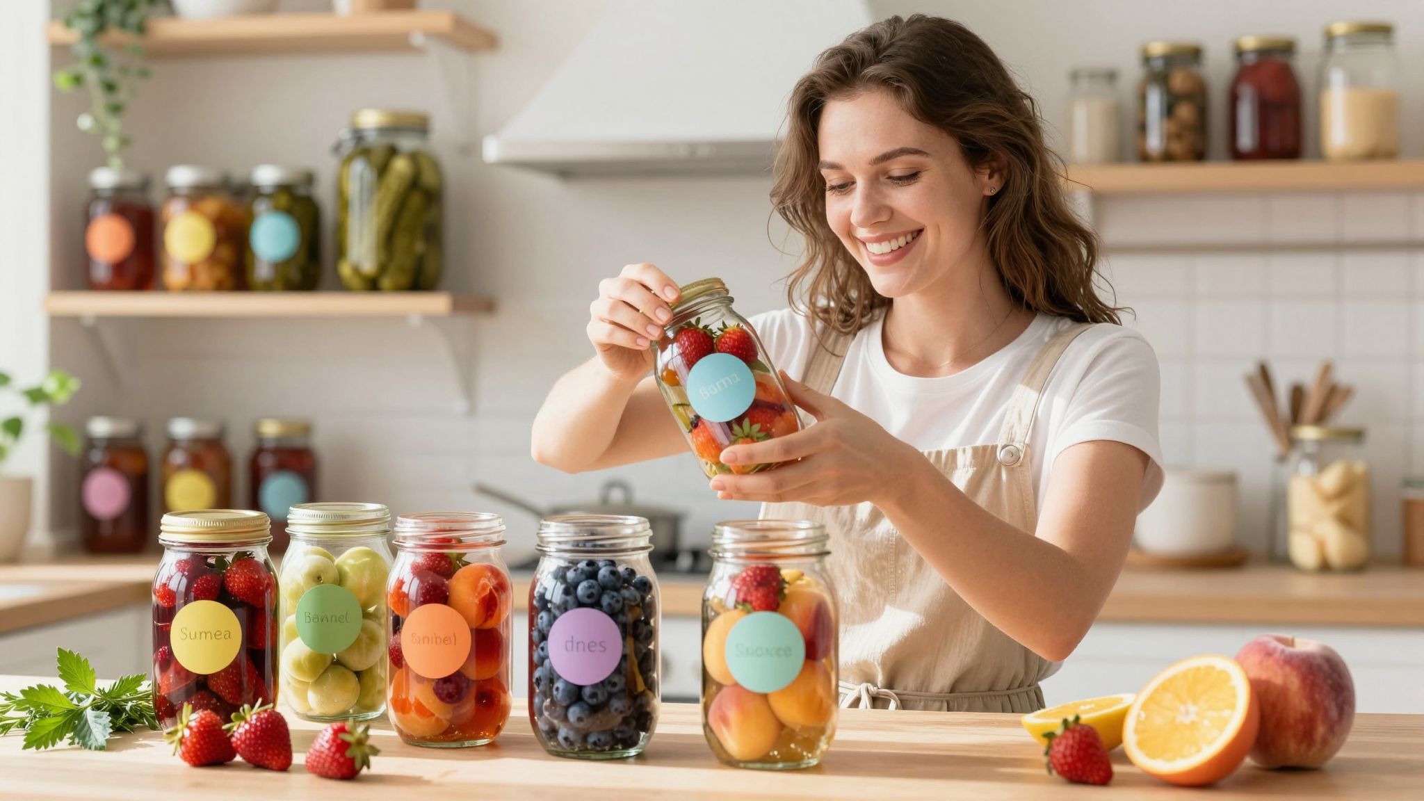 A helyes címkézés segíti a frissesség megőrzését.