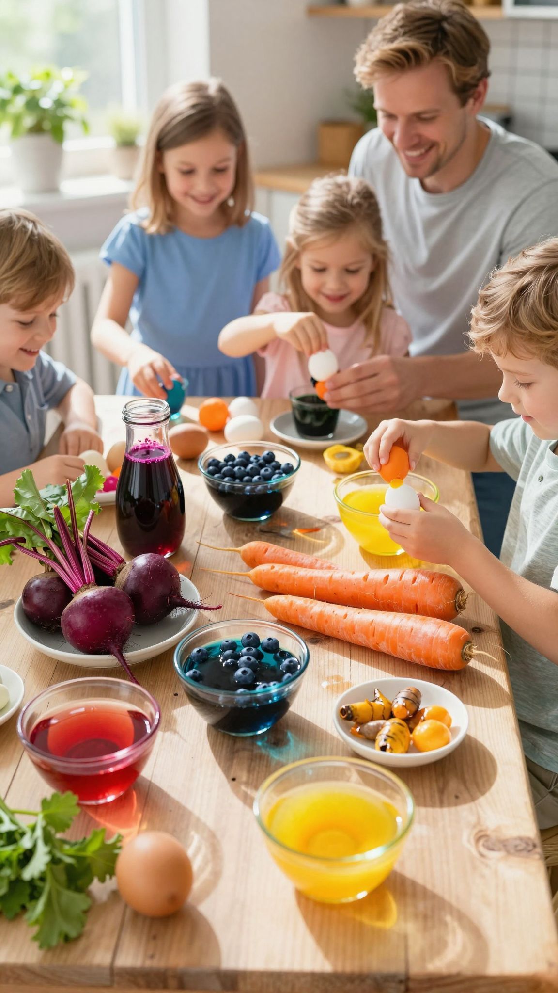 A hagyma héja és a cékla színe csodás tojásokat ad.