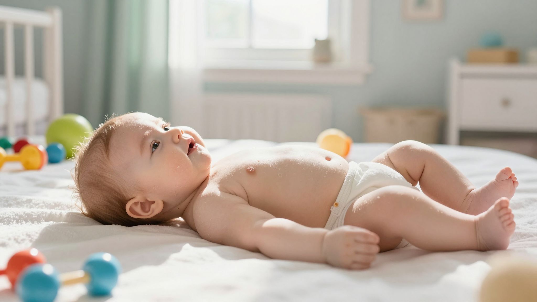 A bababőr hámlása gyakori, természetes folyamat születés után.