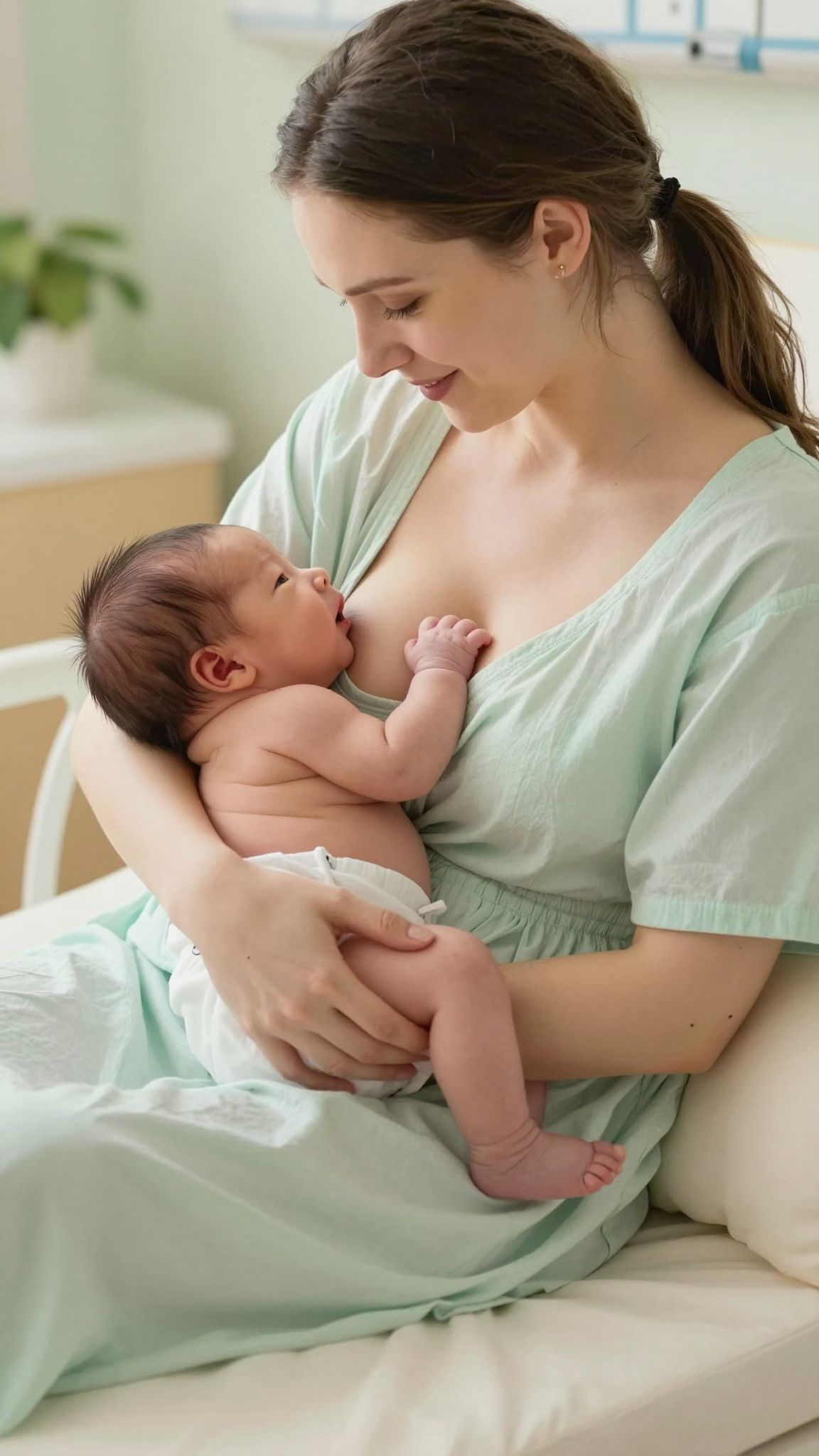 A mellre mászás ösztönözheti a sikeres szoptatást.