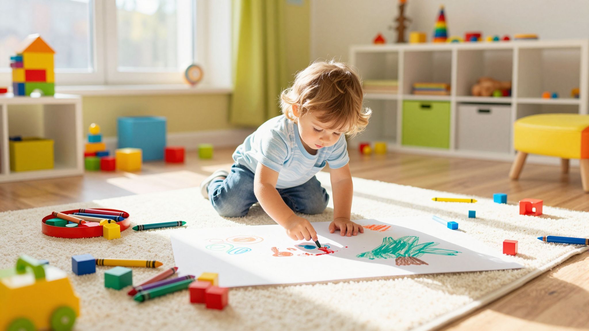 A kreatív játék fejleszti a gyerekek képzelőerejét.