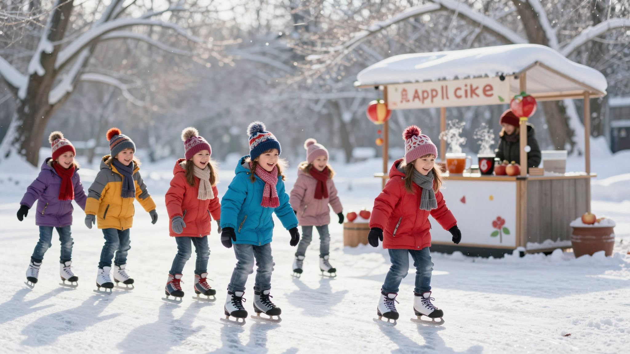 Korcsolyázás közben forralt almaital: tökéletes téli élmény!