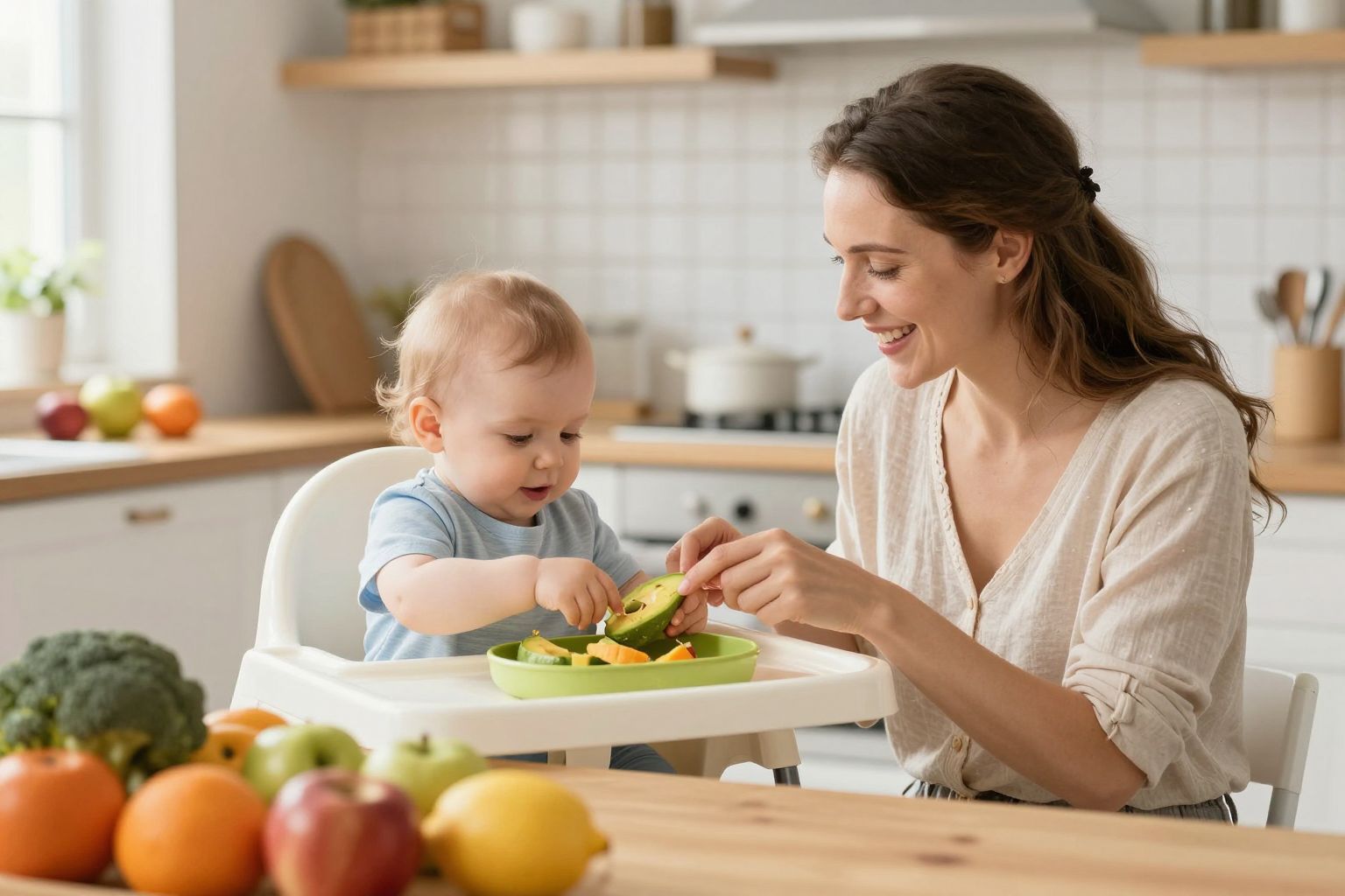 A BLW elősegíti az önálló étkezést és a motoros fejlődést.