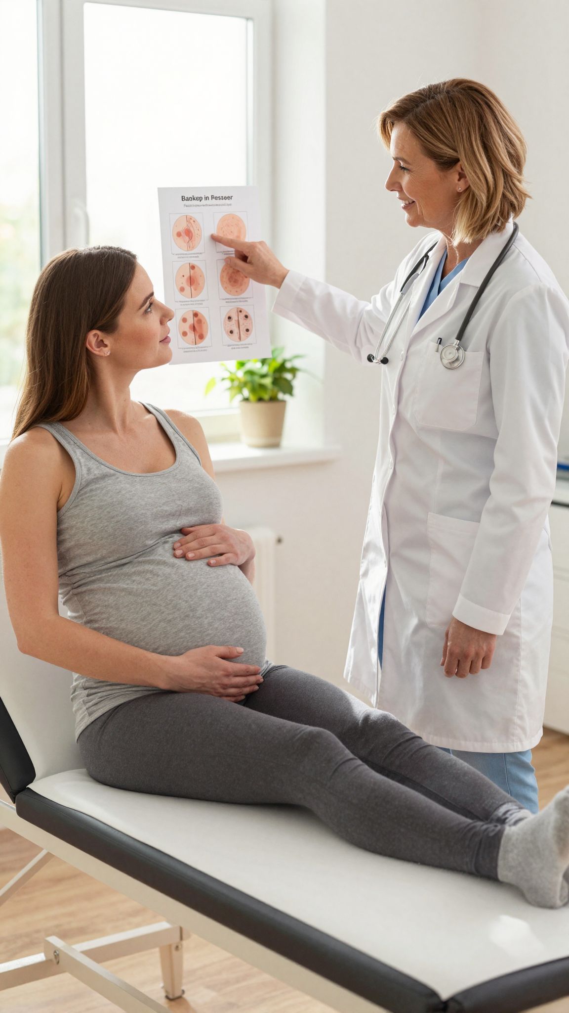 A bőrgyógyász segíthet a terhességi bőrproblémák kezelésében.