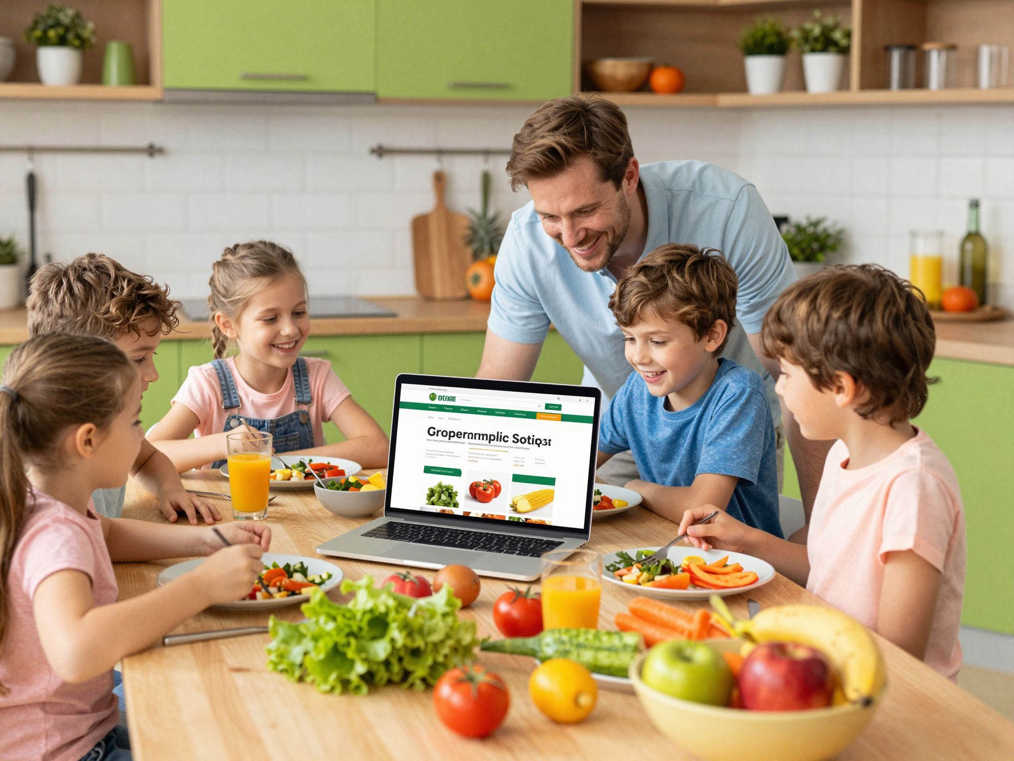 Az online vásárlás megkönnyíti az étkezések előkészítését.