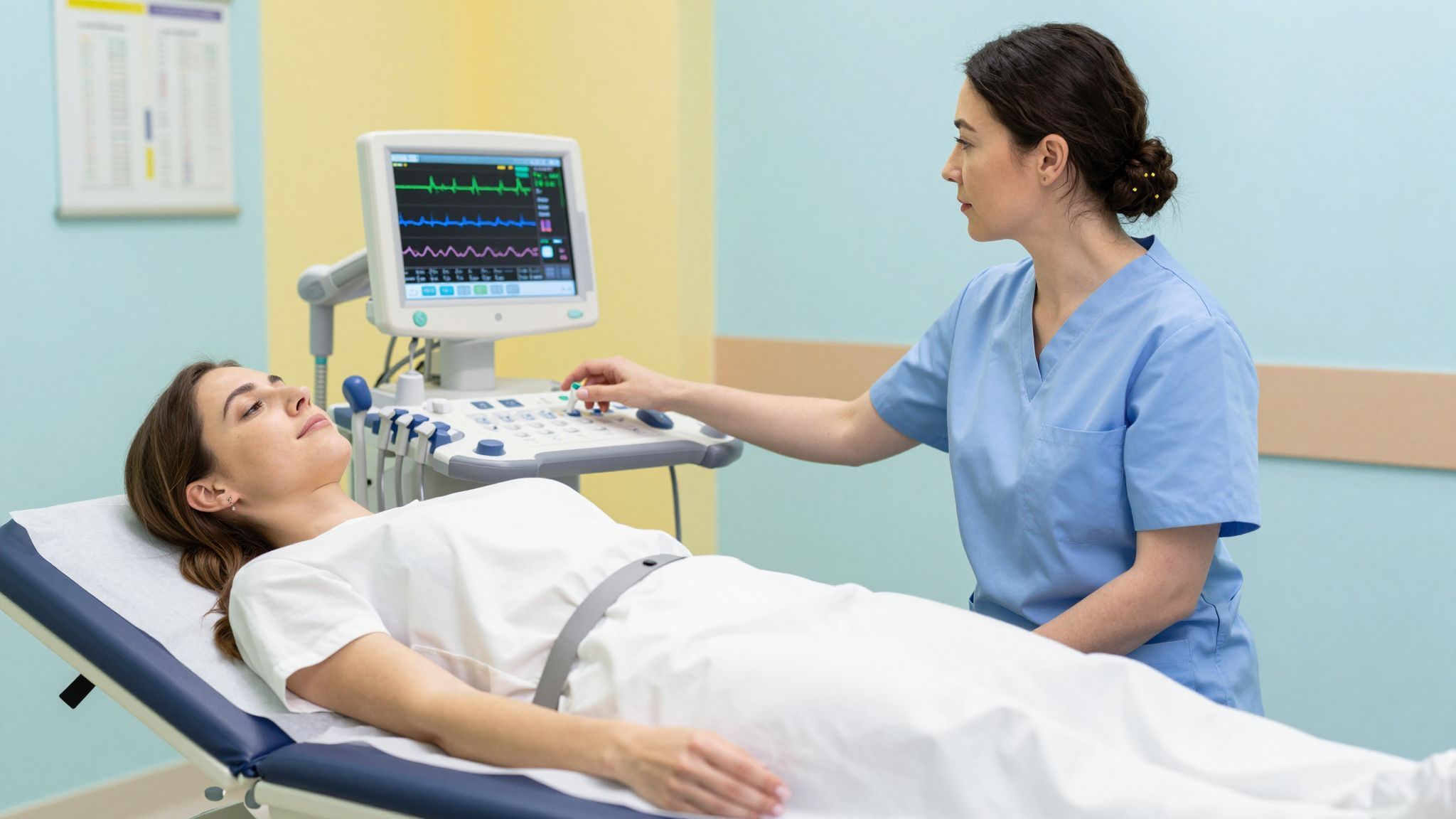 A CTG nem helyettesíti a részletes ultrahangvizsgálatokat.