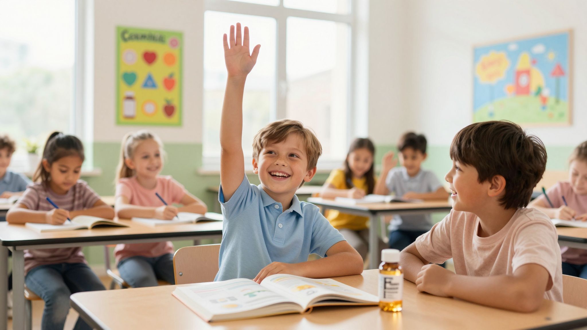 A D-vitamin növelheti az iskolai teljesítményt és figyelmet.