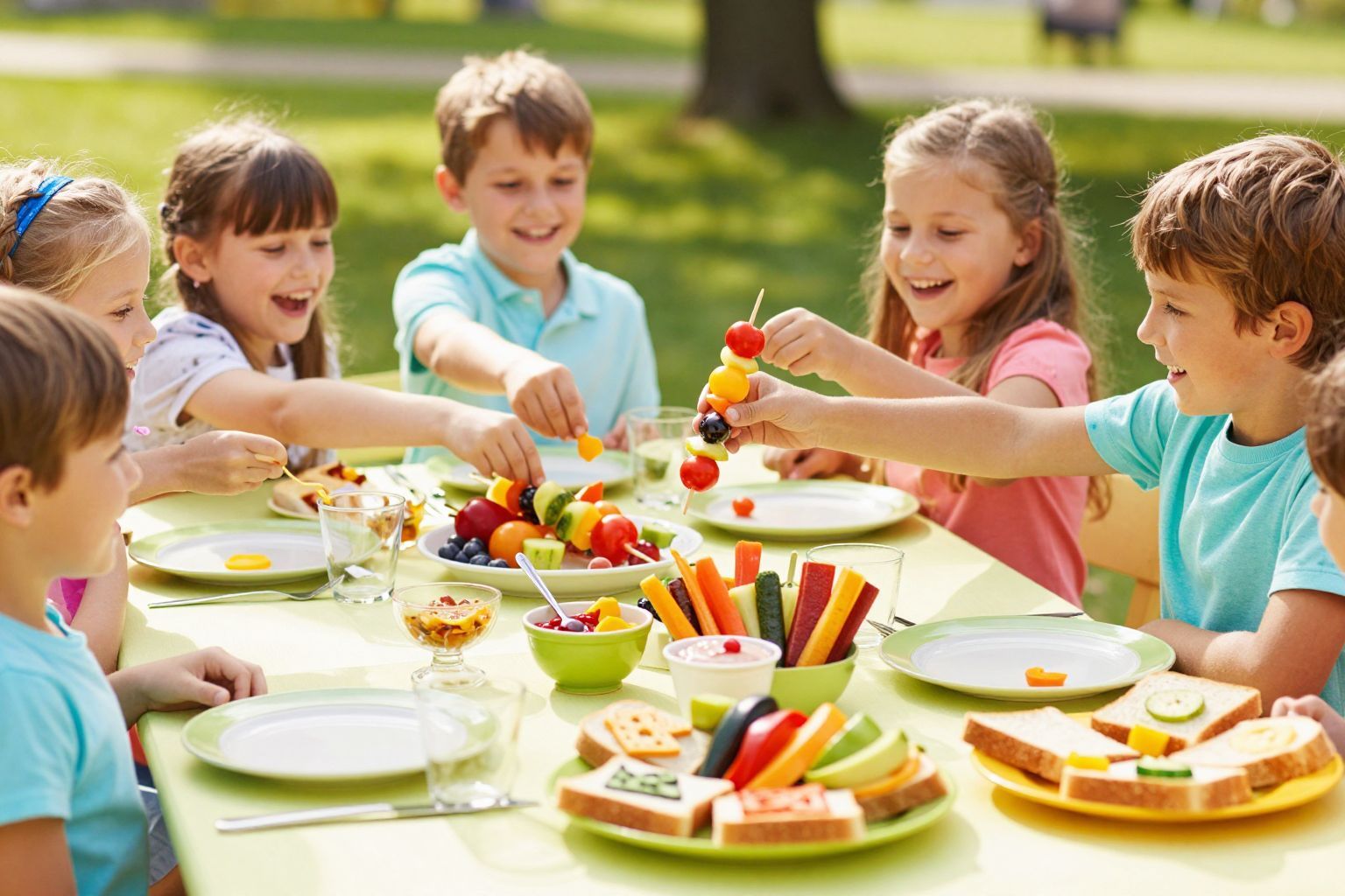 Az uzsonnák változatossága serkenti a gyerekek étvágyát.