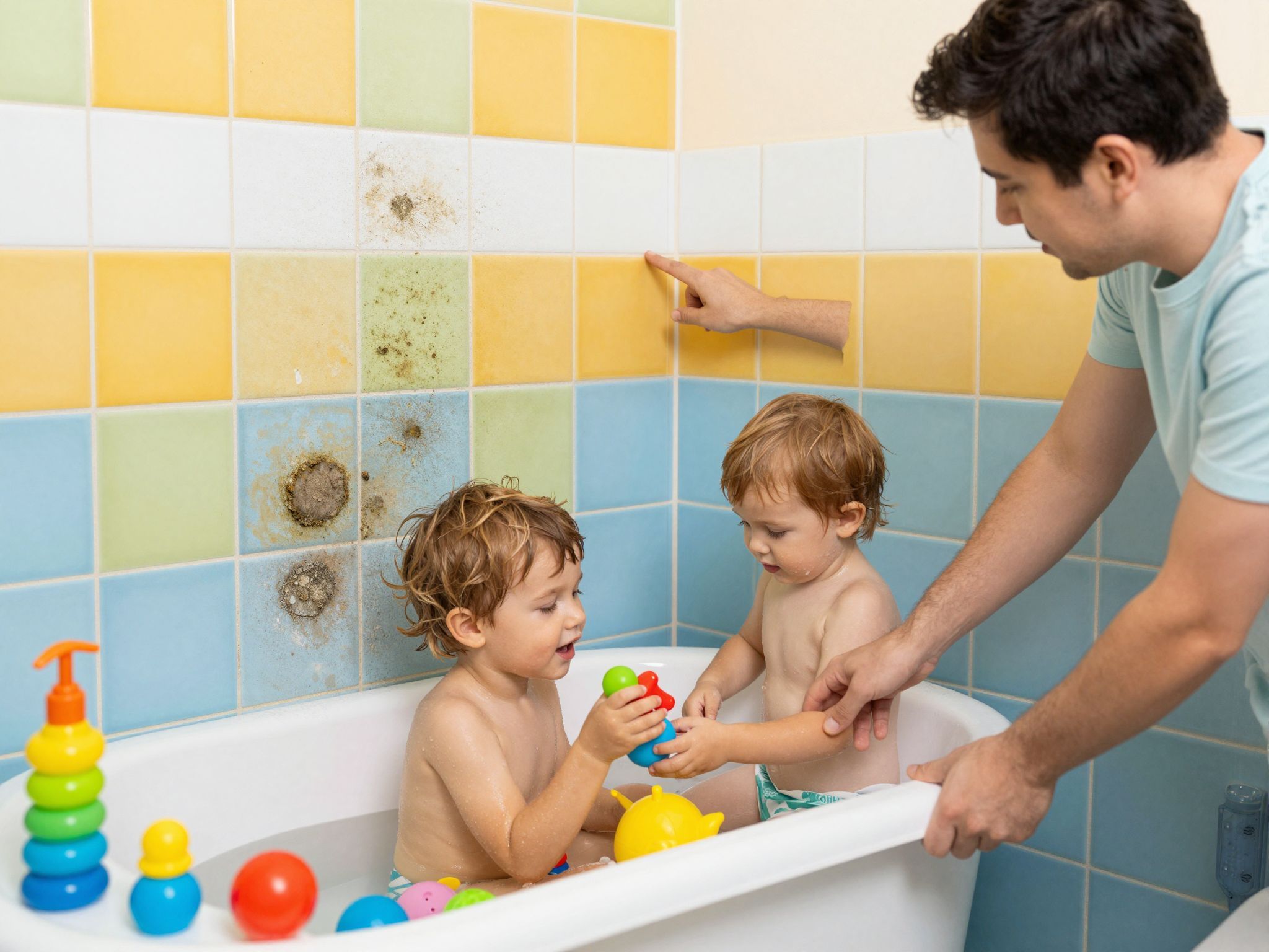 A fürdőszoba páratartalma ideális a penész kialakulásához.