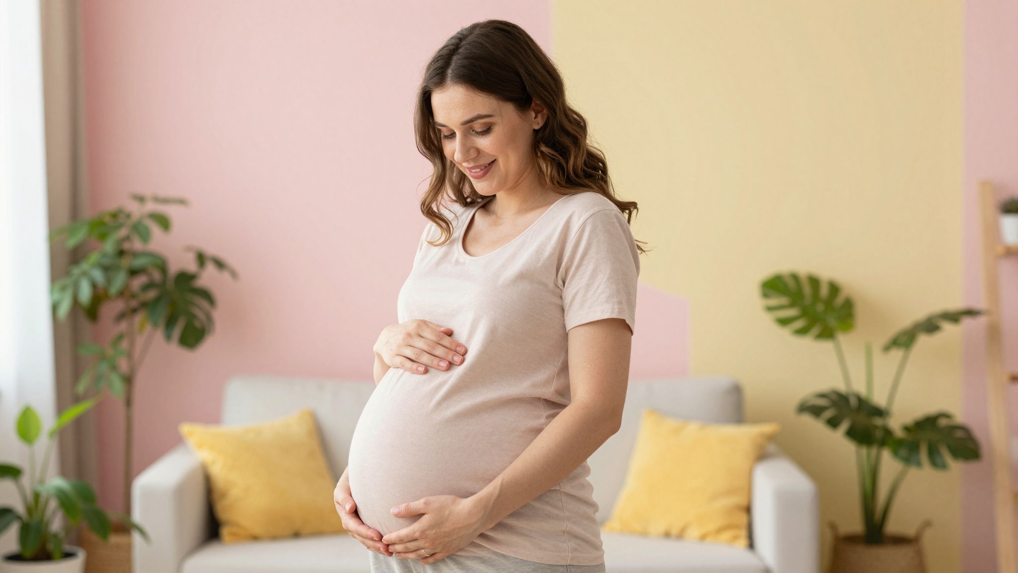 A harmadik trimeszterben a magzat mozgása csökken.