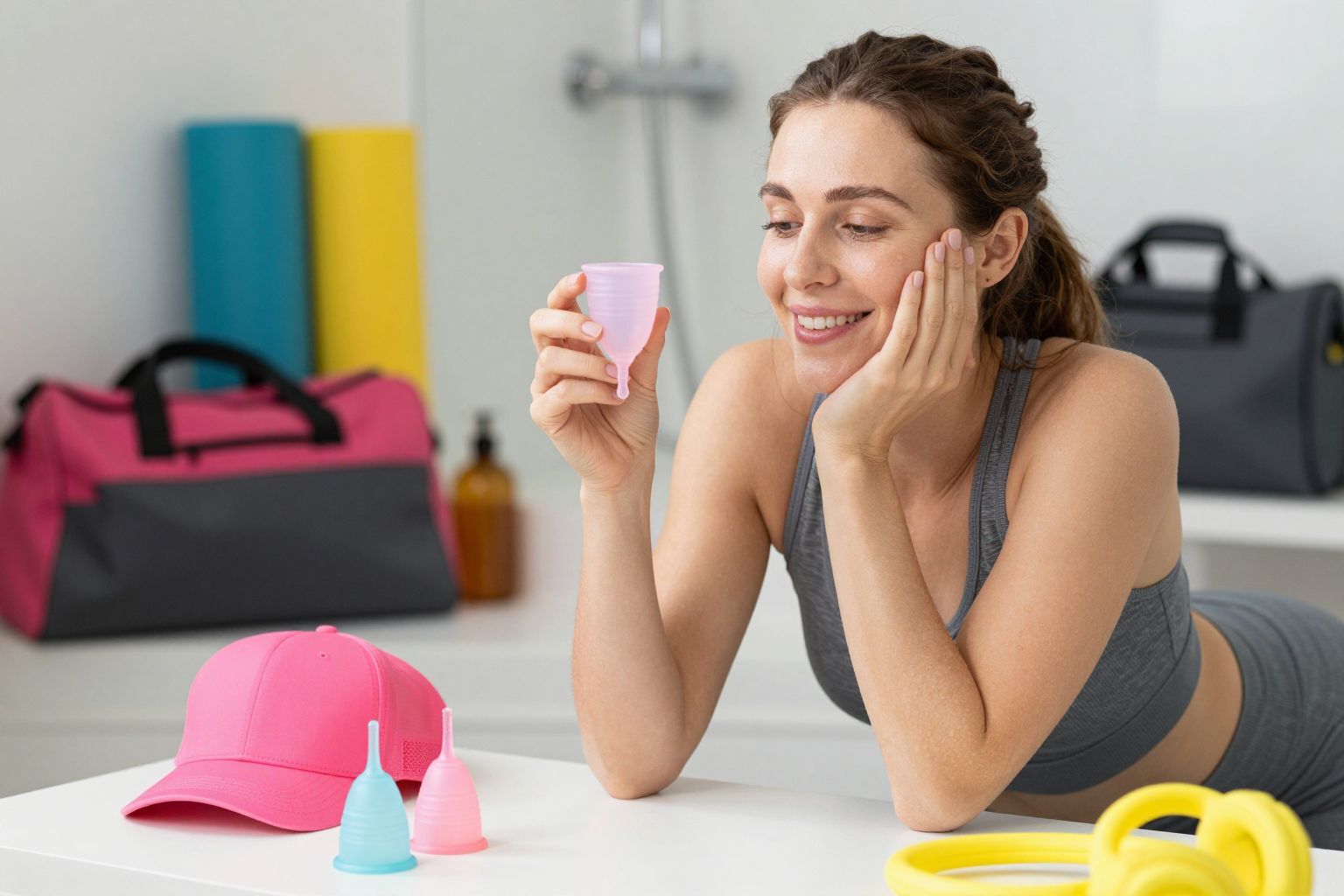 A menstruációs kehely kényelmes sportolás közben is használható.