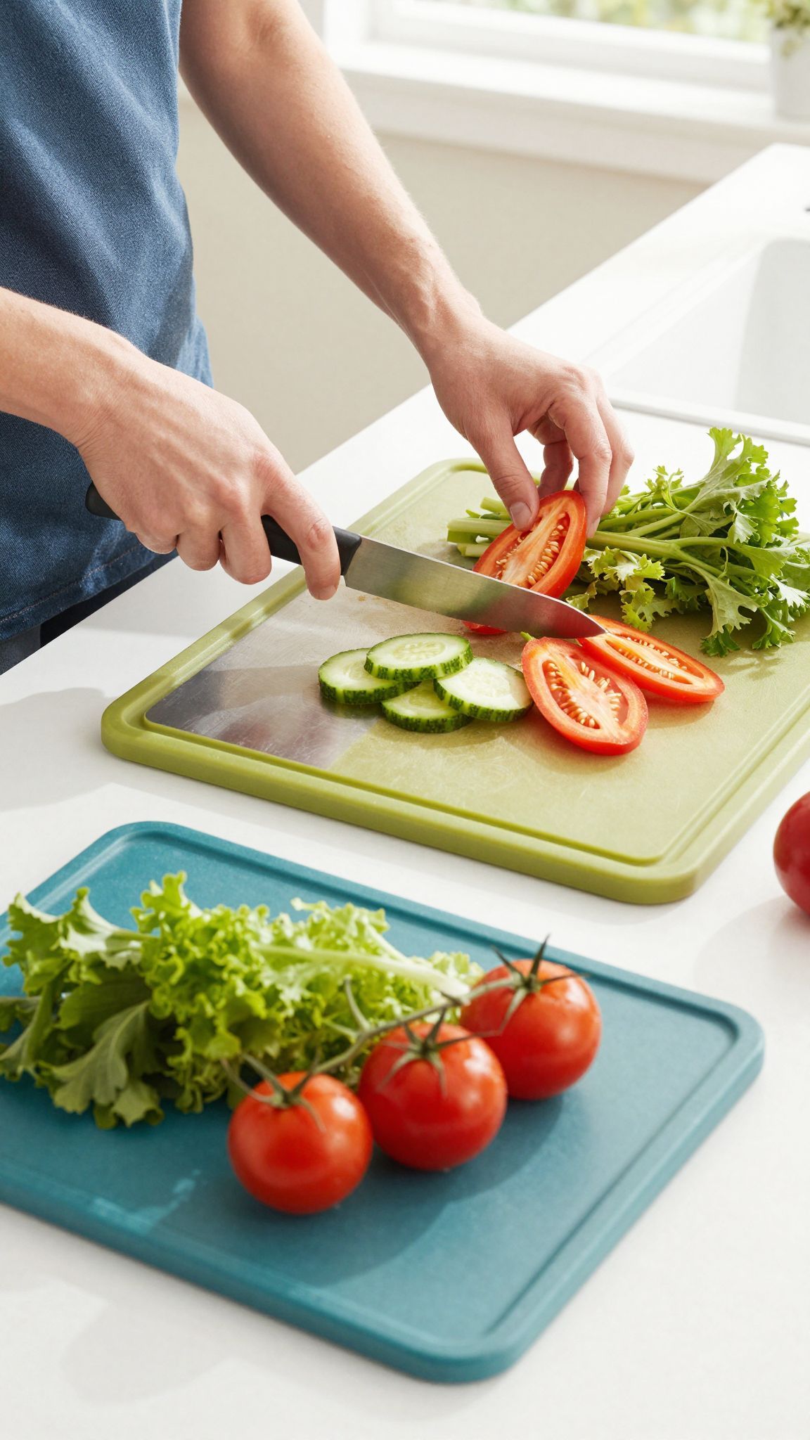 A műanyag vágódeszkák kevesebb baktériumot tárolnak, mint a fémek.