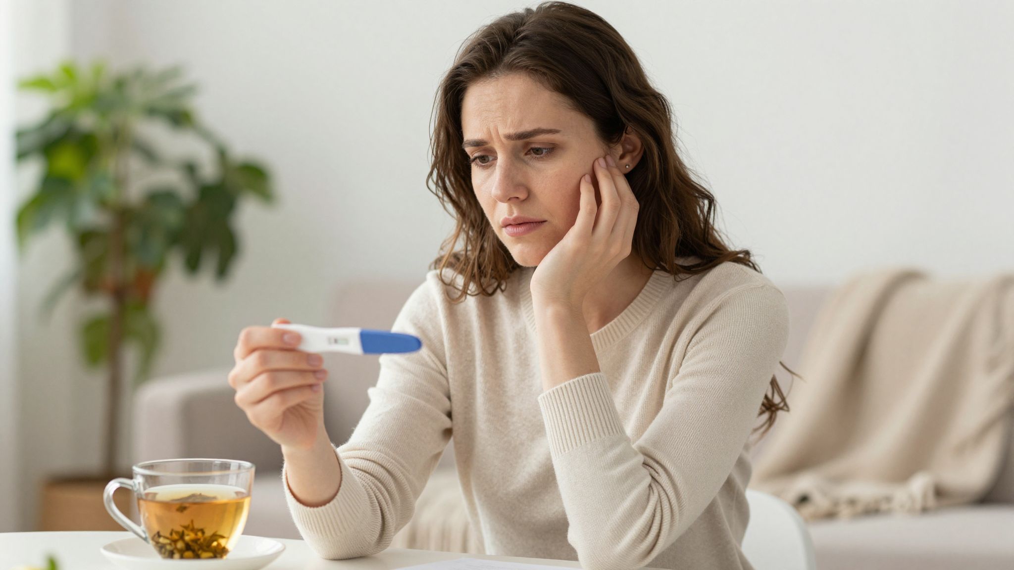 A szorongás fokozhatja a terhességi teszt eredményének bizonytalanságát.