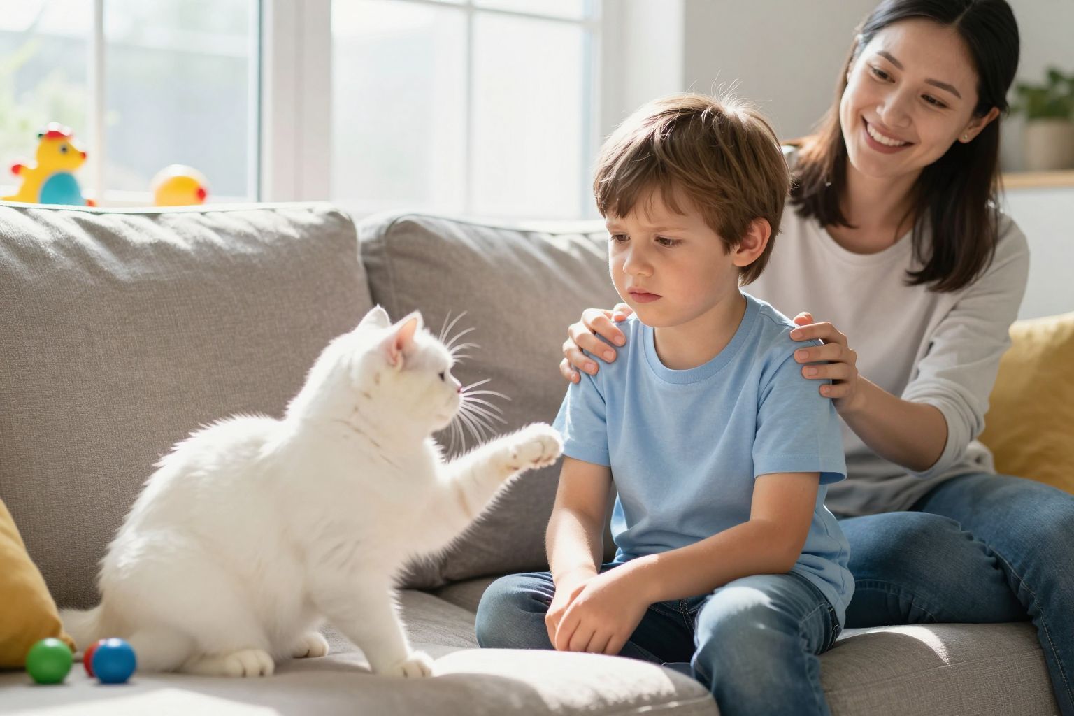 A szülői bűntudat kezelése segíthet a gyermek félelmén.