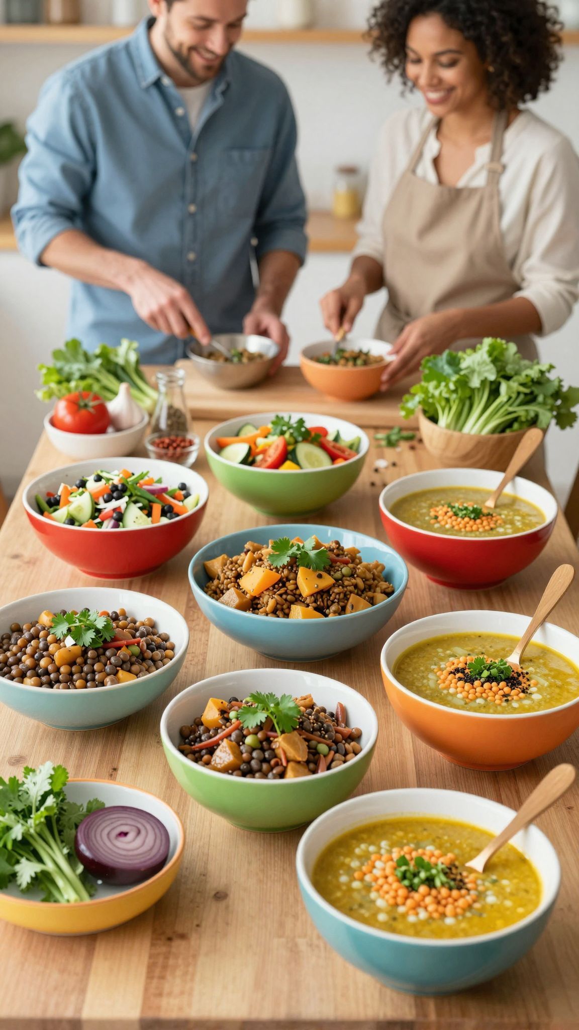 A lencse gazdaságos fehérjeforrás a heti menüben.