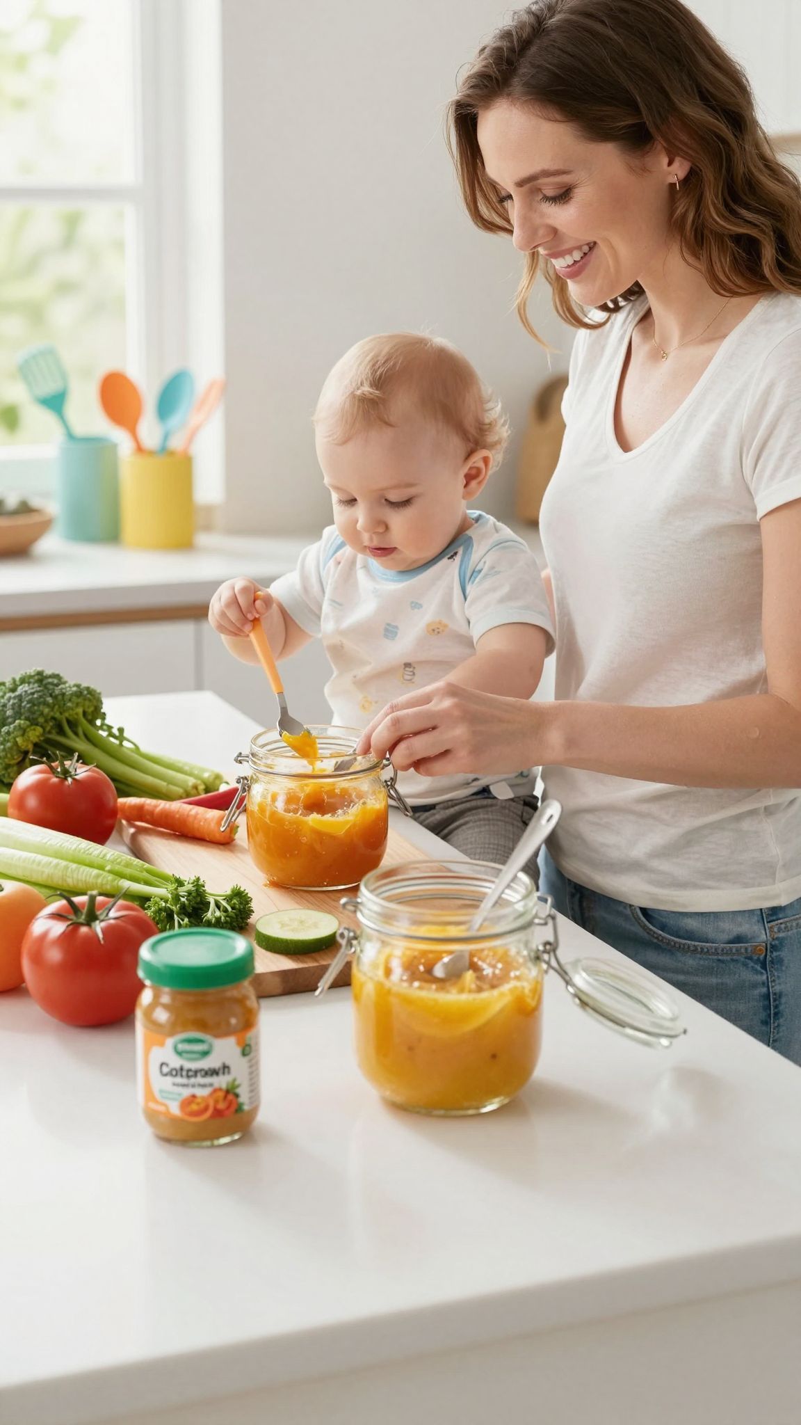 A házilag készített bébiétel frissebb és tápanyagdúsabb.