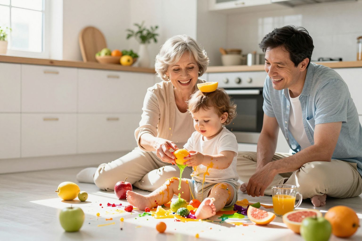 A nagyszülők támogatása erősíti a gyermek kreatív fejlődését.