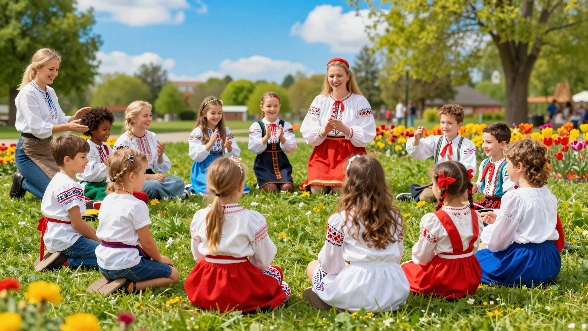 A mondókák ösztönzik a nyelvi készségek fejlődését.