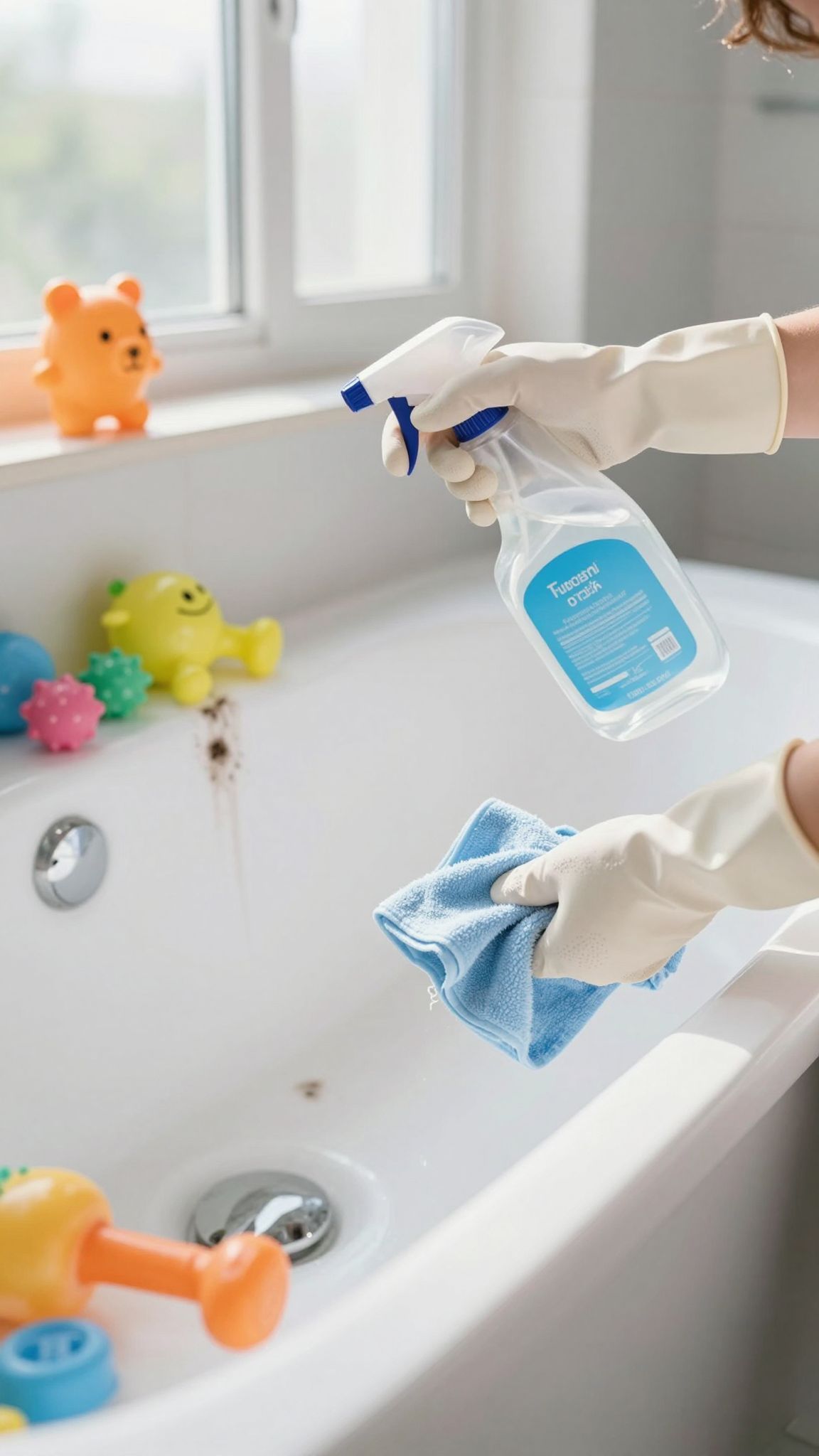 A penész eltávolítása elősegíti a fürdő biztonságát.