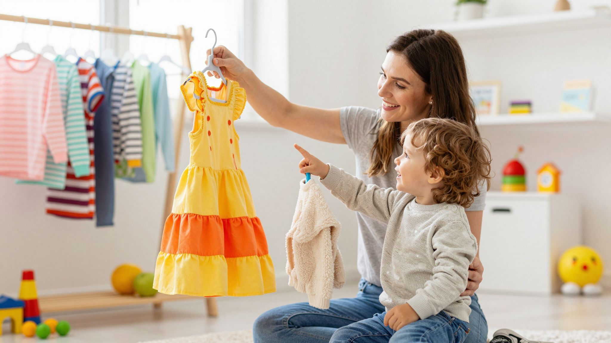 A pici ruhák emlékeket idéznek, tele szeretettel és boldogsággal.