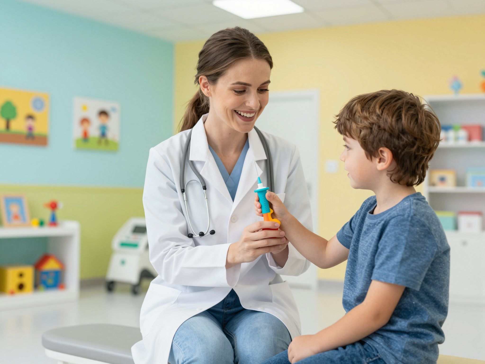 A megfelelő rendelői környezet csökkenti a gyermek szorongását.