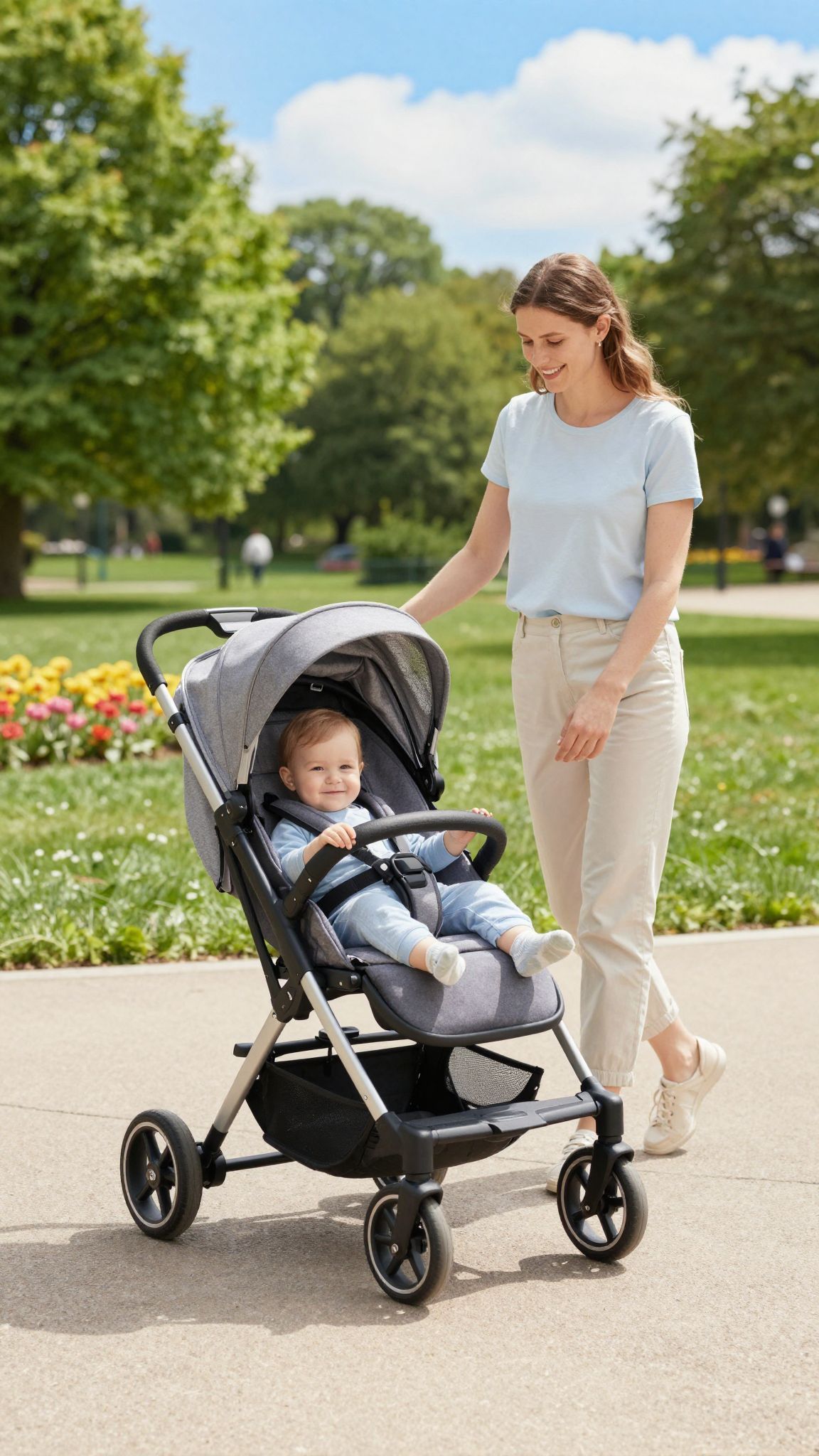 A sportkocsira váltás ideje a baba fejlődésével változik.