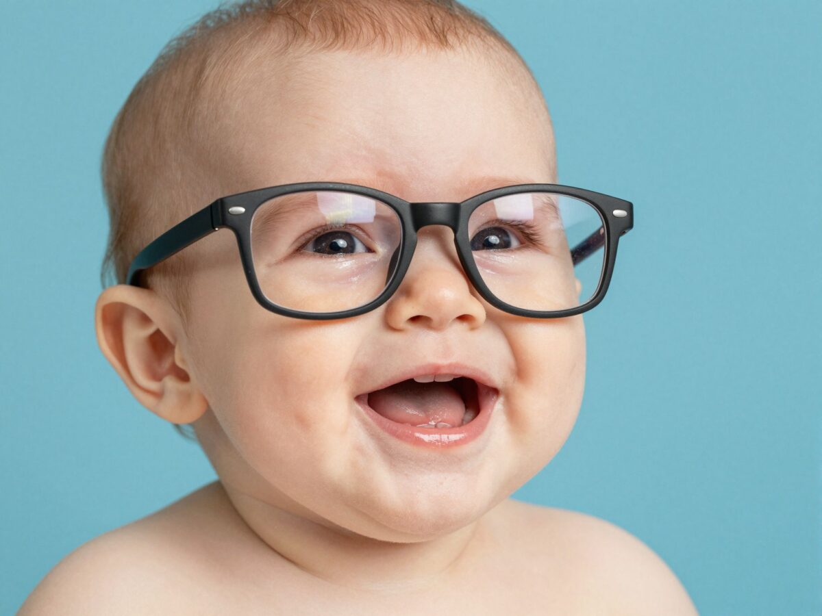 A tiszta látás öröme: egy baba reakciója az első szemüvegére, ami könnyeket csal a szemedbe