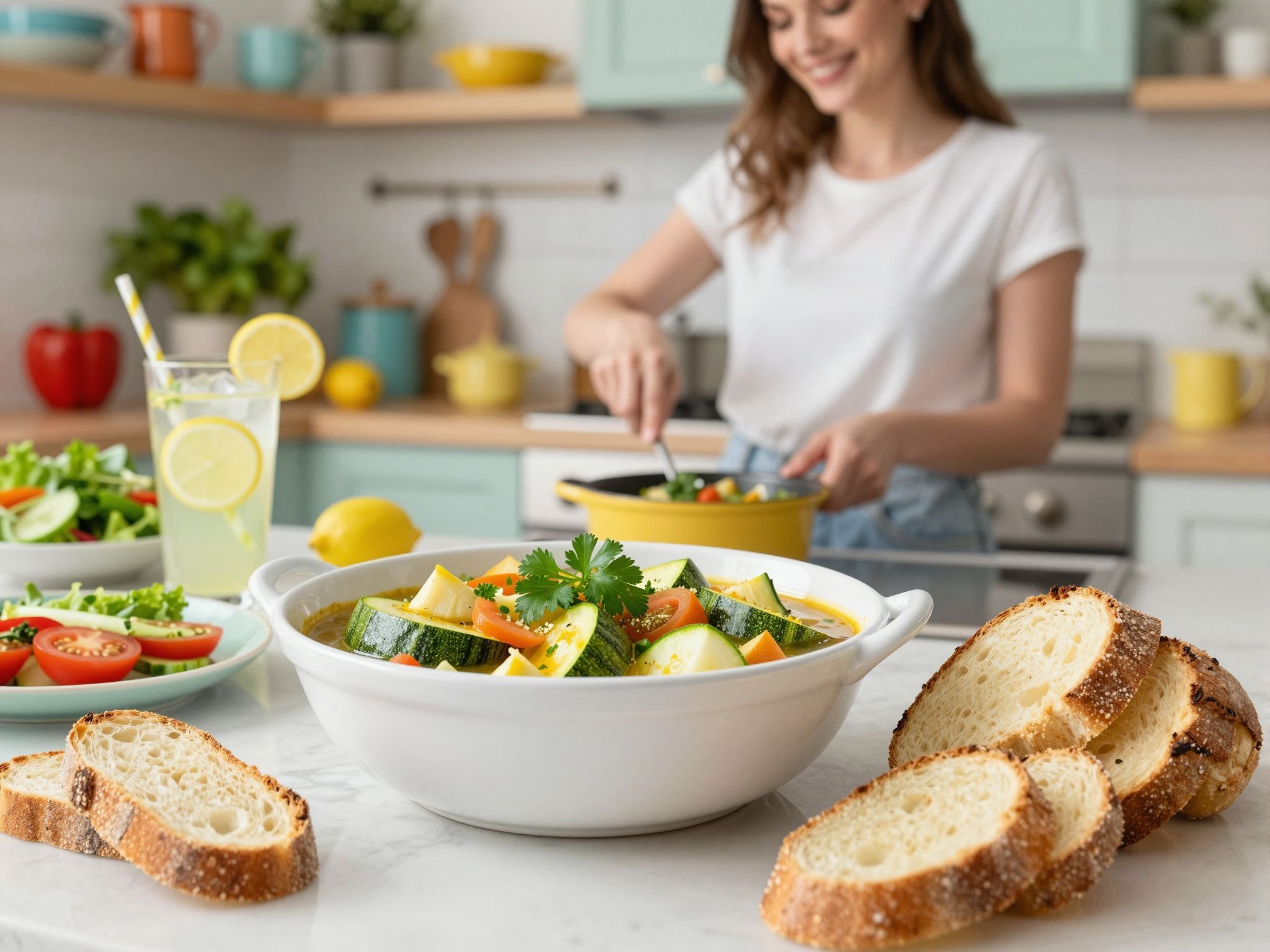 A főzelék mellé ízletes pirított tofu is remek választás.
