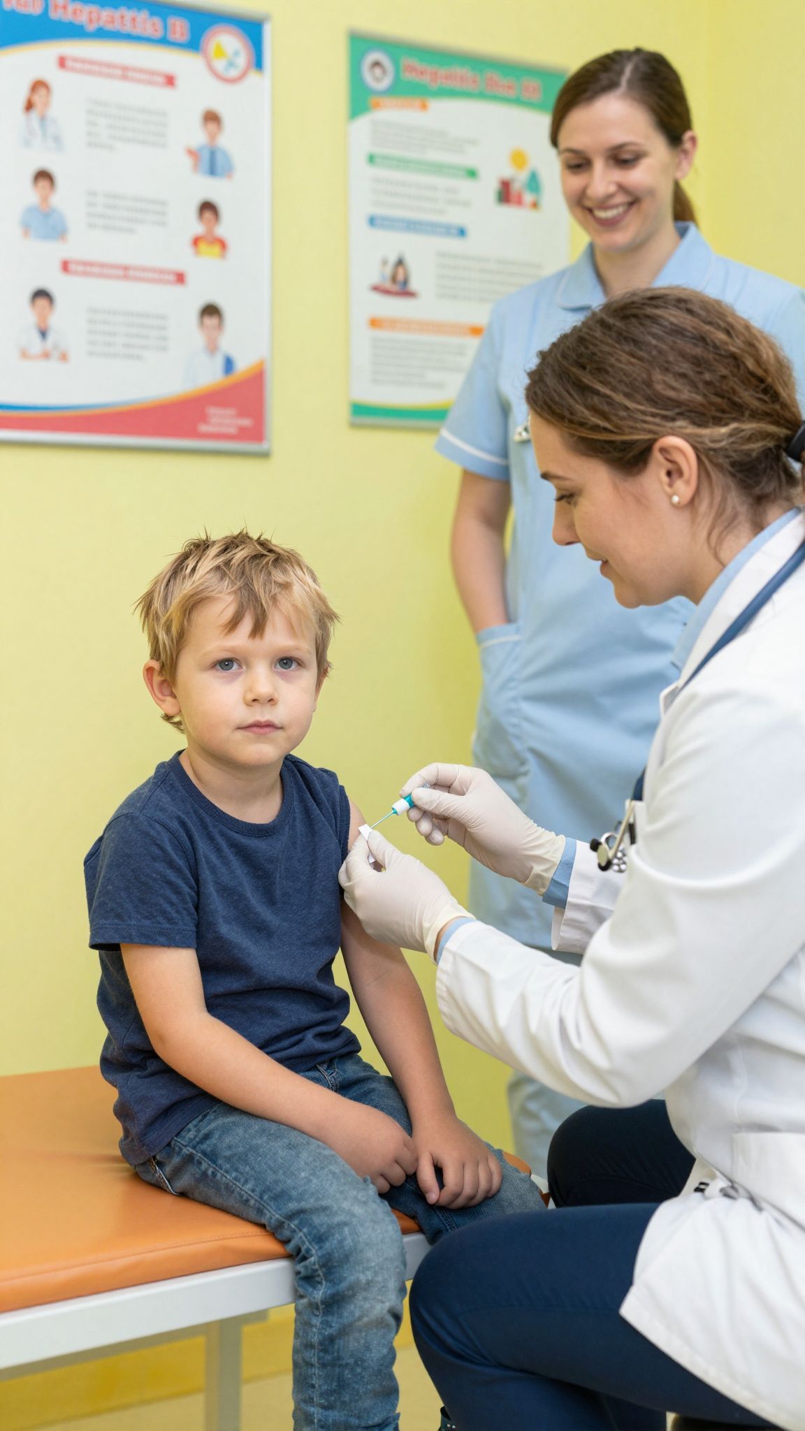 A kötelező Hepatitis B oltás három lépésből áll.