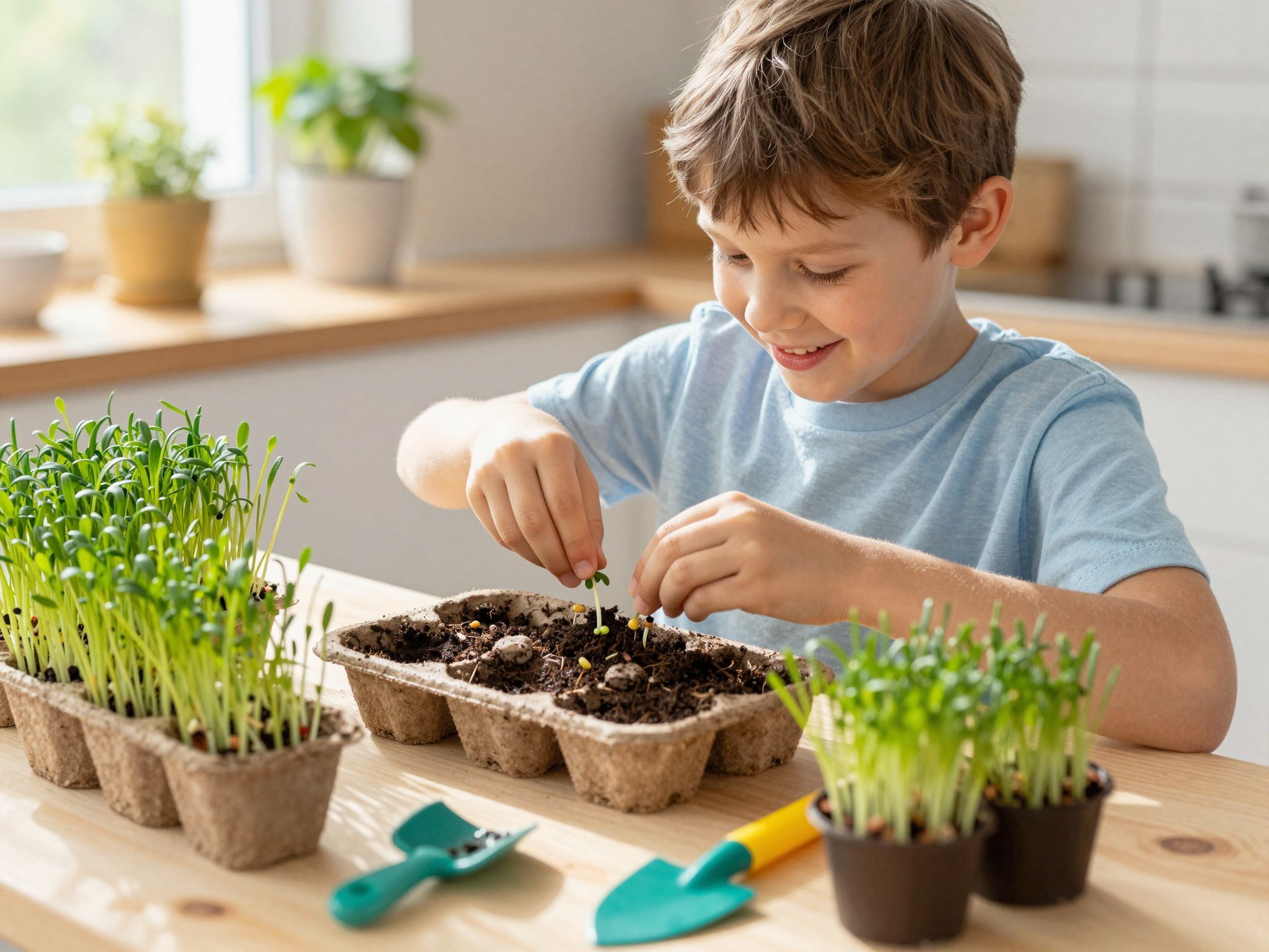 A zsázsa termesztésével a fenntarthatóságra nevelhetjük a gyerekeket.