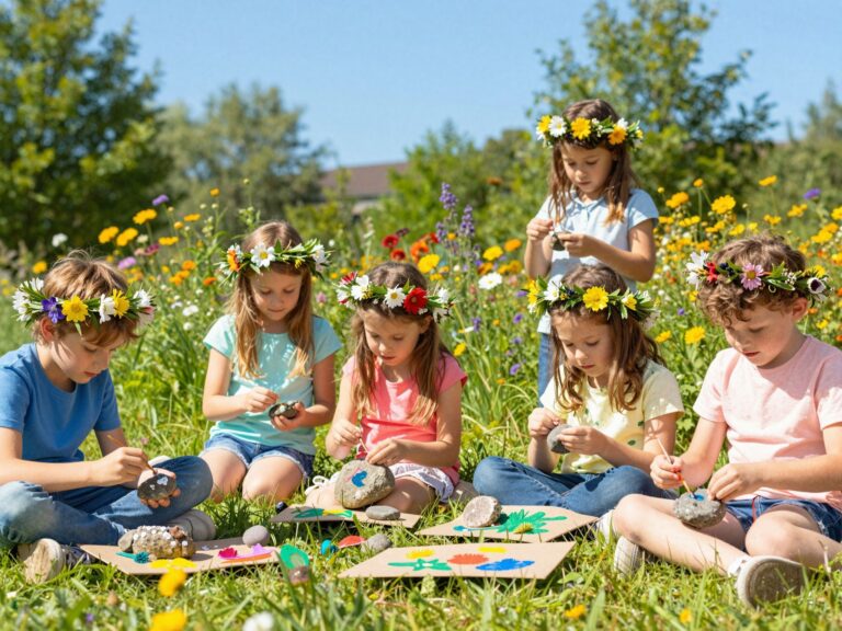 Alkossatok a természetben: hét szabadtéri kézműves elfoglaltság gyerekeknek