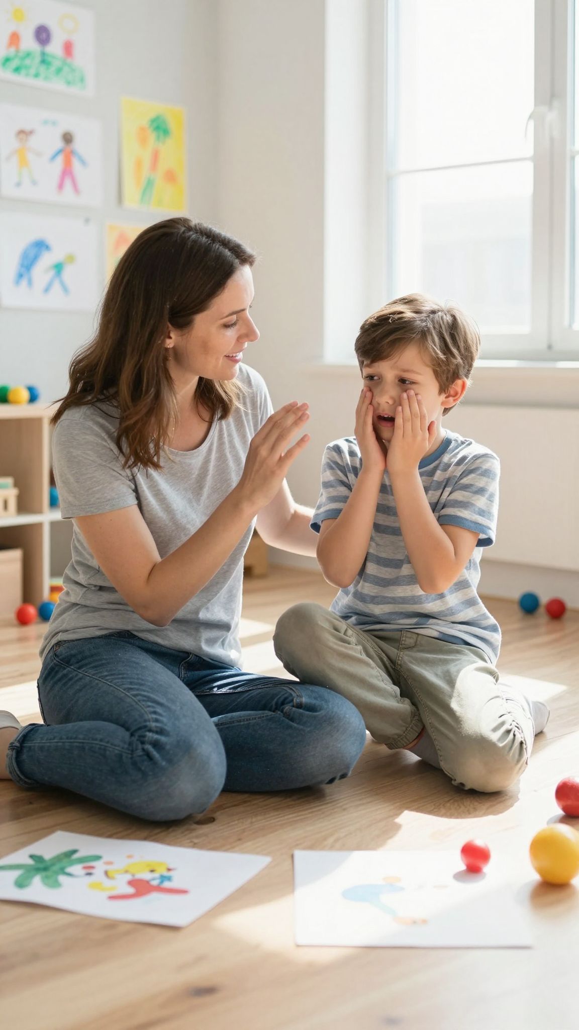 Szakember segíthet a gyermek érzelmi fejlődésében.