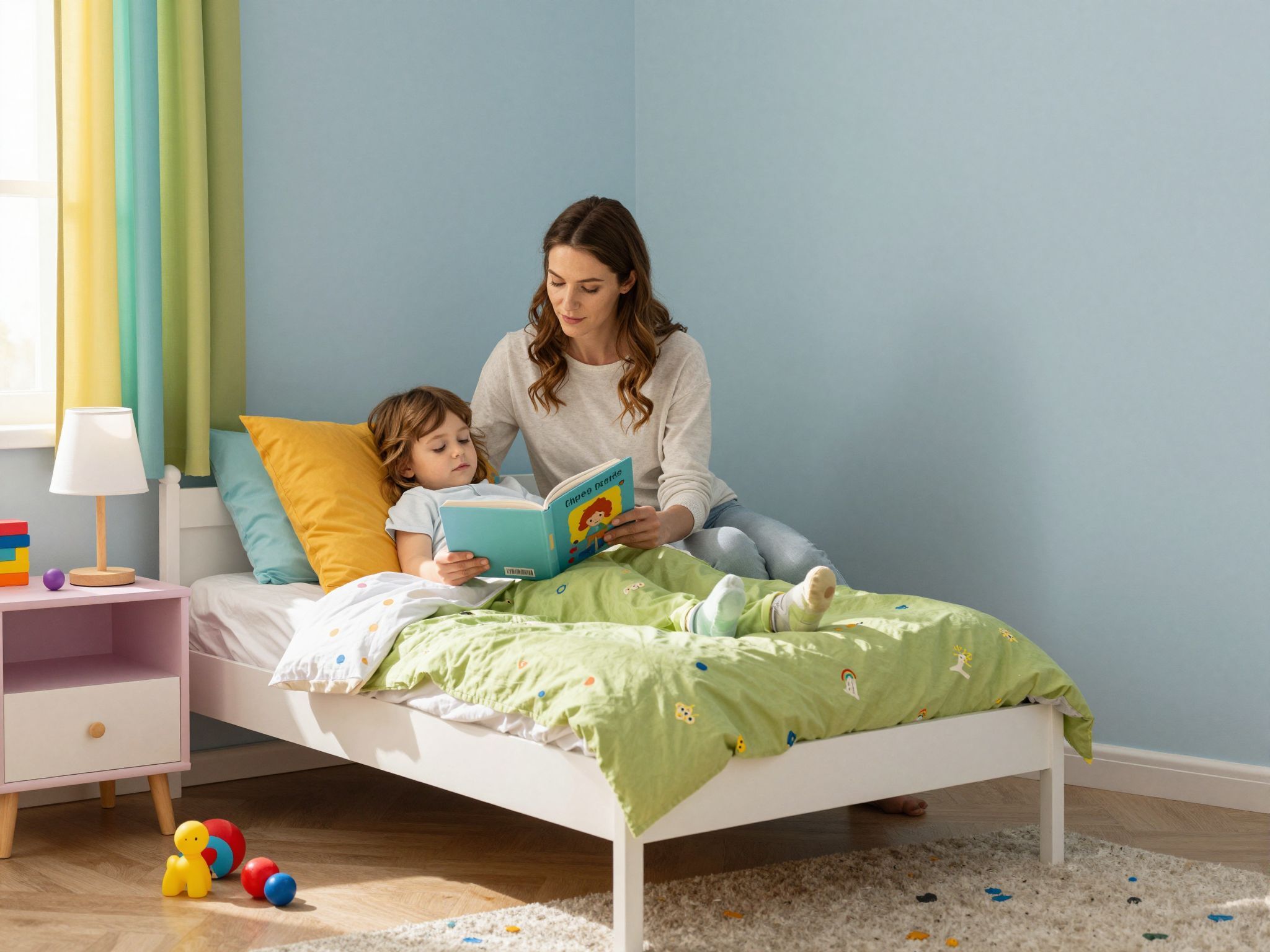 A szülők minták teremtésével segítenek a gyermekek alvásában.