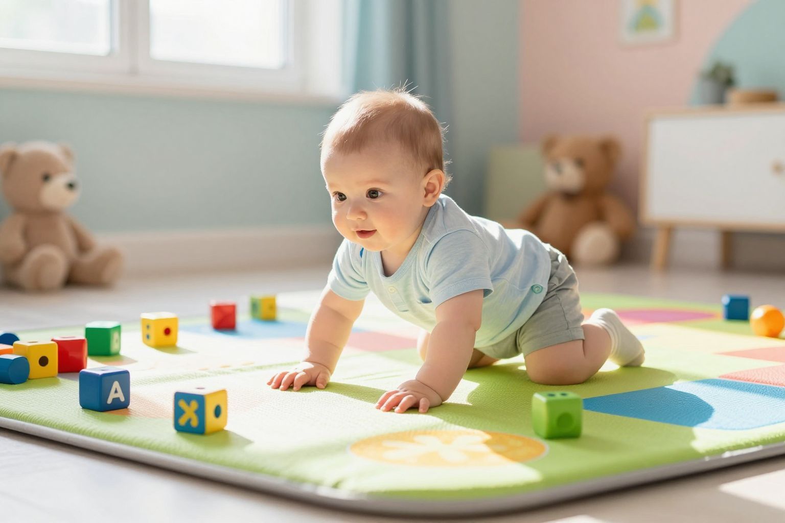 A babák mozgásfejlődése során az aszimmetria normális lehet.